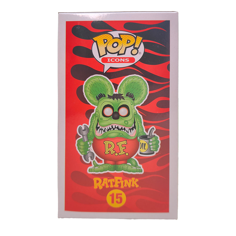 Funko POP Icons Rat Fink #15 Chrome Vinyl Figure Toy Tokyo San Diego 2019 Limited Edition – TV Icons & Heroes, Funko, 9.5 cm, 2019, pre-owned collector piece, Uncanny Collectibles Dublin Ireland