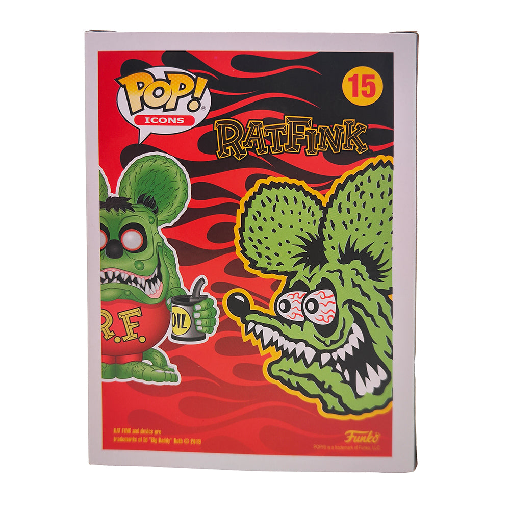 Funko POP Icons Rat Fink #15 Chrome Vinyl Figure Toy Tokyo San Diego 2019 Limited Edition – TV Icons & Heroes, Funko, 9.5 cm, 2019, pre-owned collector piece, Uncanny Collectibles Dublin Ireland