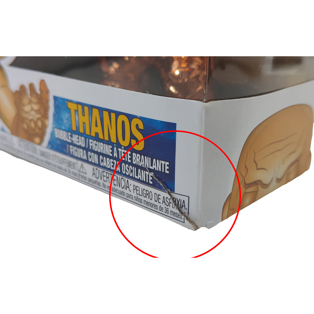 Funko Pop  Marvel Avengers Infinity War Thanos 289 Metallic Orange Edition