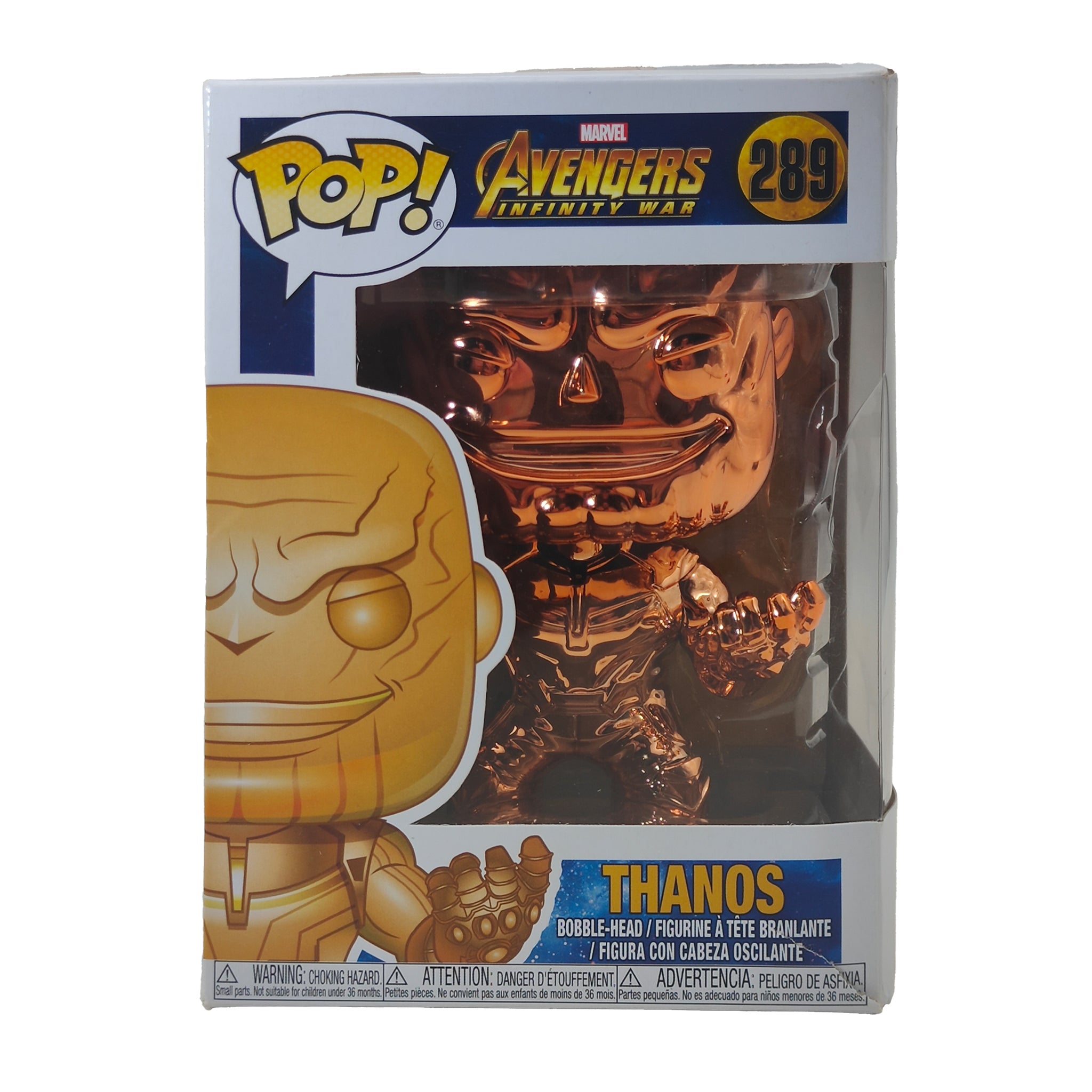 Funko Pop  Marvel Avengers Infinity War Thanos 289 Metallic Orange Edition