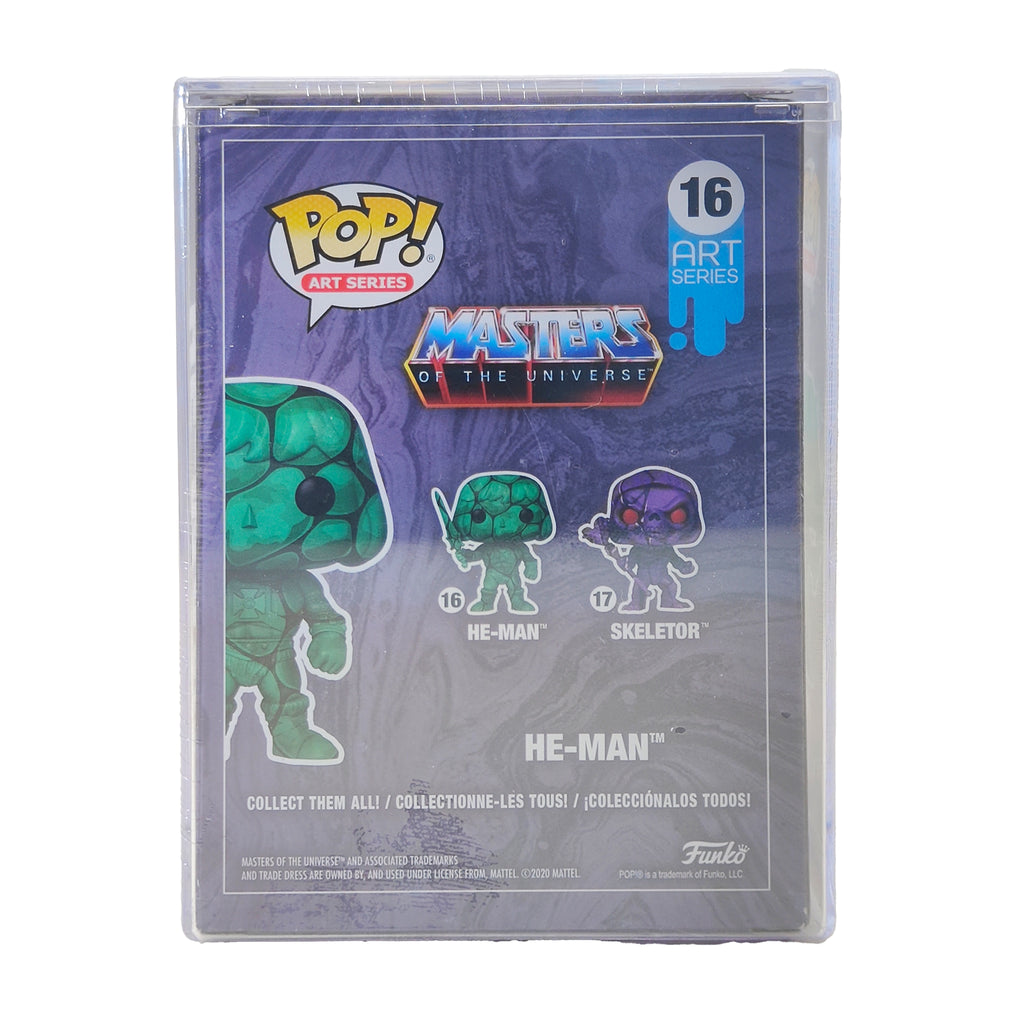 Funko POP Masters Of The Universe Art Series He-Man #16 Funko Shop Limited Edition Vinyl Figure 2020 – Masters of the Universe, Funko, 9.5 cm, 2020, brand new collector item, Uncanny Collectibles Dublin Ireland