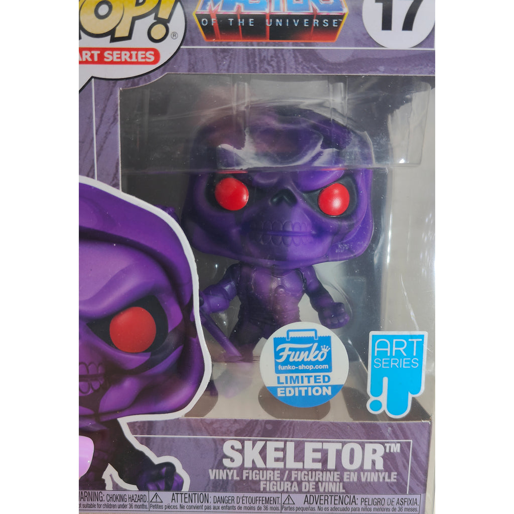 Funko POP Masters Of The Universe Art Series Skeletor  #17 Funko Shop Limited Edition Vinyl Figure 2020 – Masters of the Universe, Funko, 9.5 cm, 2020, pre-owned collector piece, Uncanny Collectibles Dublin Ireland