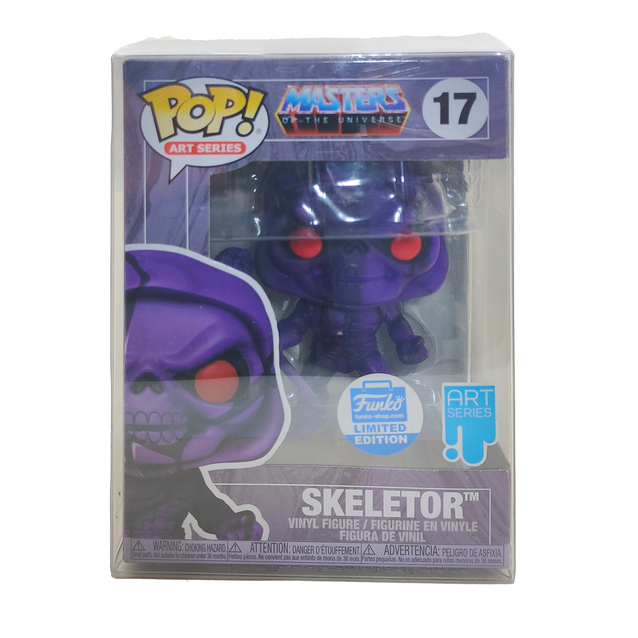 Funko POP Masters Of The Universe Art Series Skeletor  #17 Funko Shop Limited Edition Vinyl Figure 2020 – Masters of the Universe, Funko, 9.5 cm, 2020, pre-owned collector piece, Uncanny Collectibles Dublin Ireland