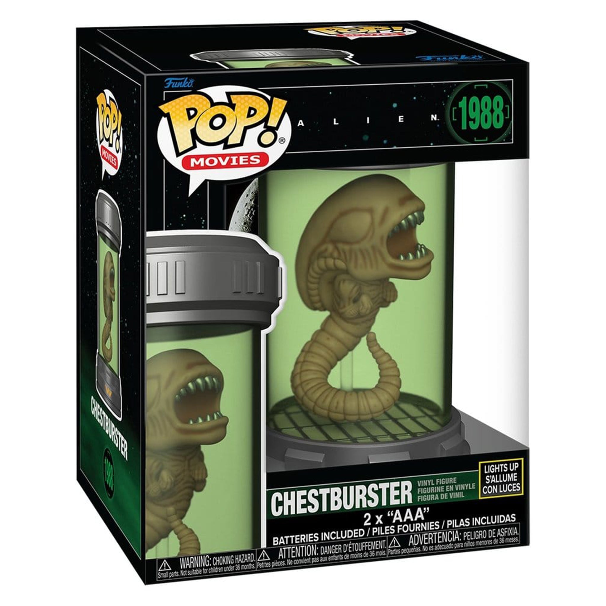Funko POP Movies Alien Chestburster 1988 Light Up Vinyl Figure – Alien, Funko, 9 cm, 1988, brand new collector item, Uncanny Collectibles Dublin Ireland