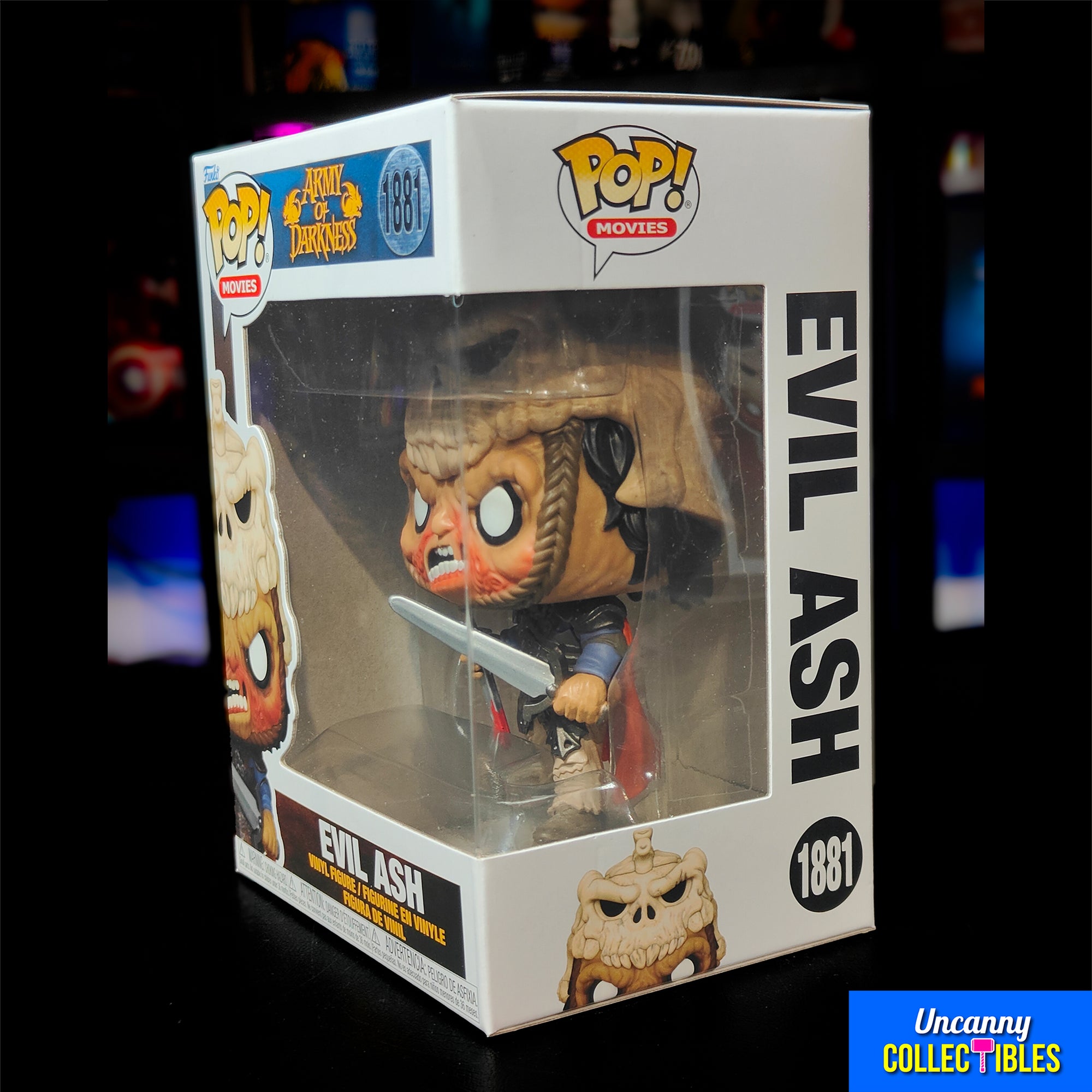 Funko POP Movies Army Of Darkness Evil Ash #1881 Vinyl Figure – Evil Dead, Funko, 9.5 cm, 2024, brand new collector item, Uncanny Collectibles Dublin Ireland