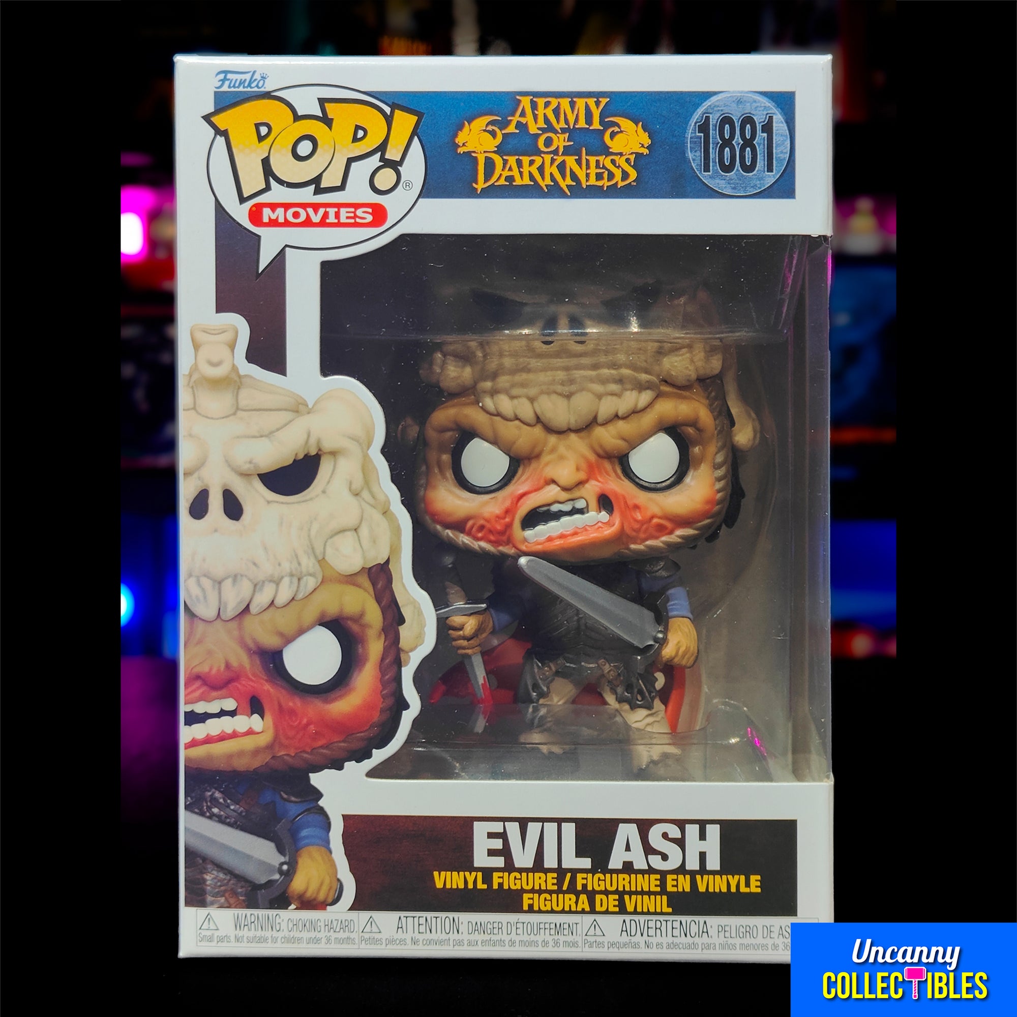 Funko POP Movies Army Of Darkness Evil Ash #1881 Vinyl Figure – Evil Dead, Funko, 9.5 cm, 2024, brand new collector item, Uncanny Collectibles Dublin Ireland