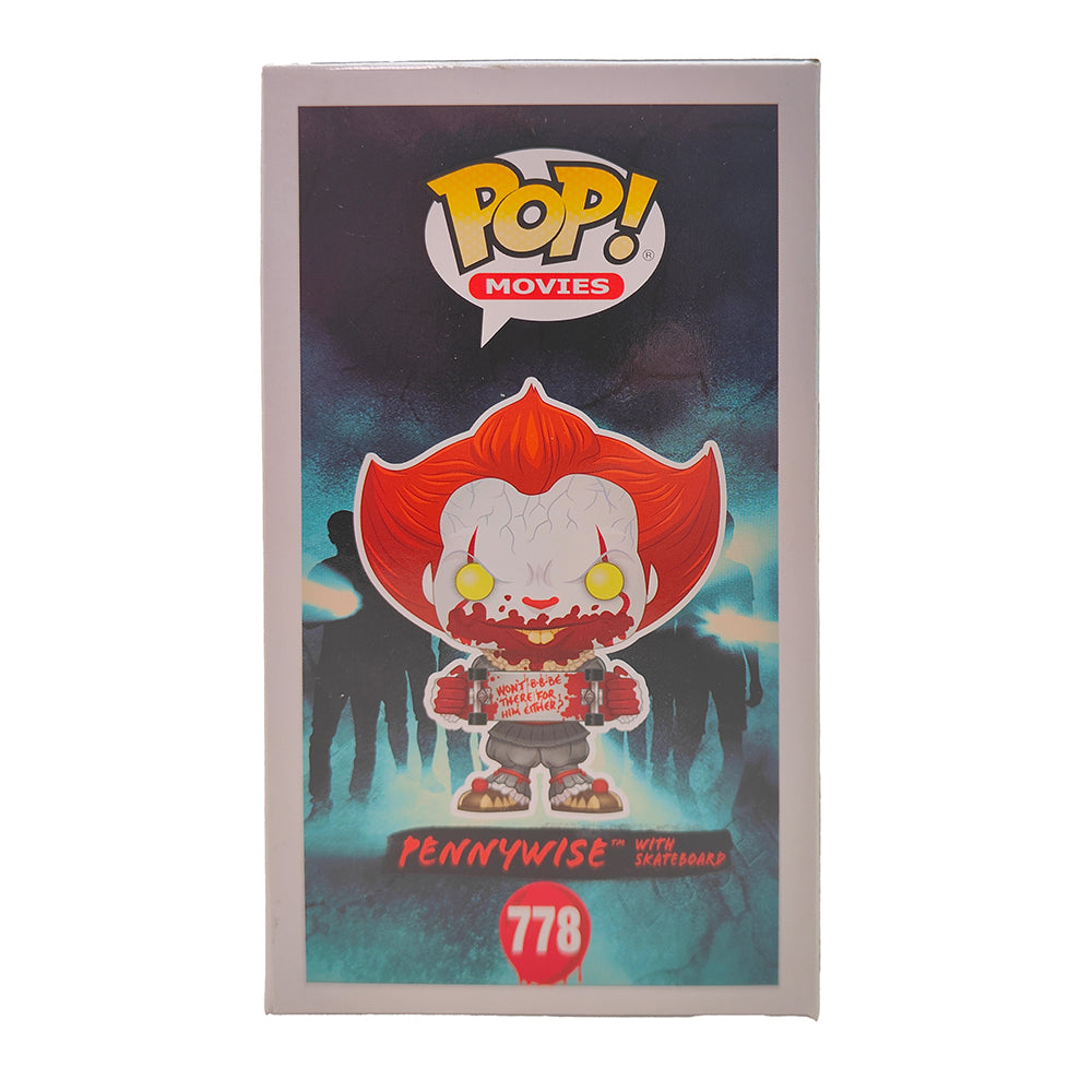 Funko POP Movies IT Chapter Two Pennywise With Skateboard #778 Vinyl Figure 2019 – IT, Funko, 9.5 cm, 2019, pre-owned collector piece, Uncanny Collectibles Dublin Ireland