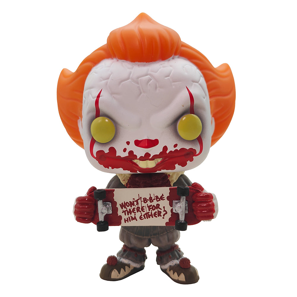 Funko POP Movies IT Chapter Two Pennywise With Skateboard #778 Vinyl Figure 2019 – IT, Funko, 9.5 cm, 2019, pre-owned collector piece, Uncanny Collectibles Dublin Ireland