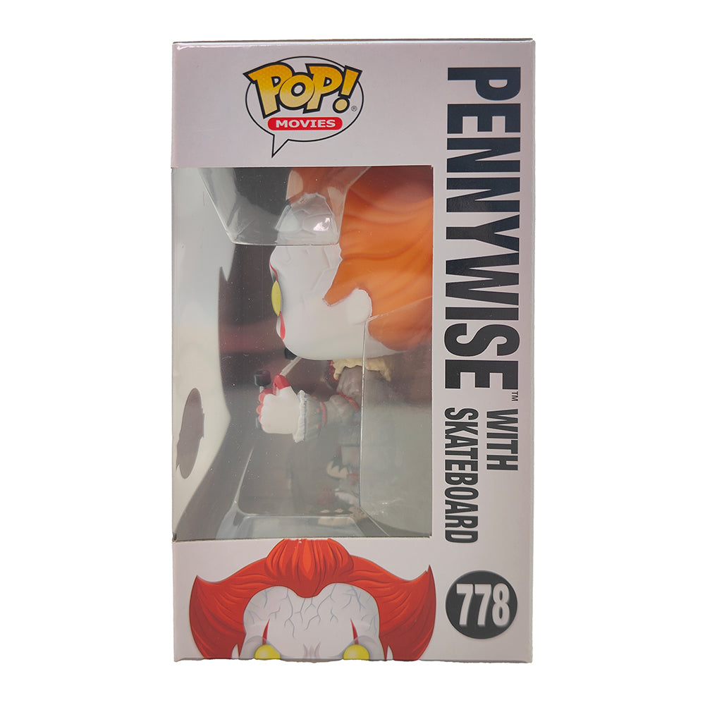 Funko POP Movies IT Chapter Two Pennywise With Skateboard #778 Vinyl Figure 2019 – IT, Funko, 9.5 cm, 2019, pre-owned collector piece, Uncanny Collectibles Dublin Ireland