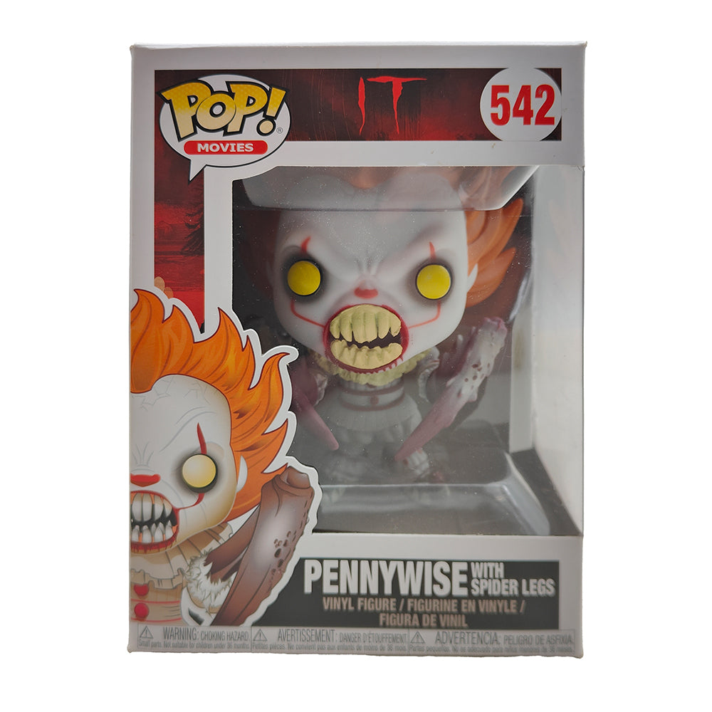 Funko POP Movies IT Pennywise With Spider Legs #542 Vinyl Figure 2018 – IT, Funko, 9.5 cm, 2018, pre-owned collector piece, Uncanny Collectibles Dublin Ireland