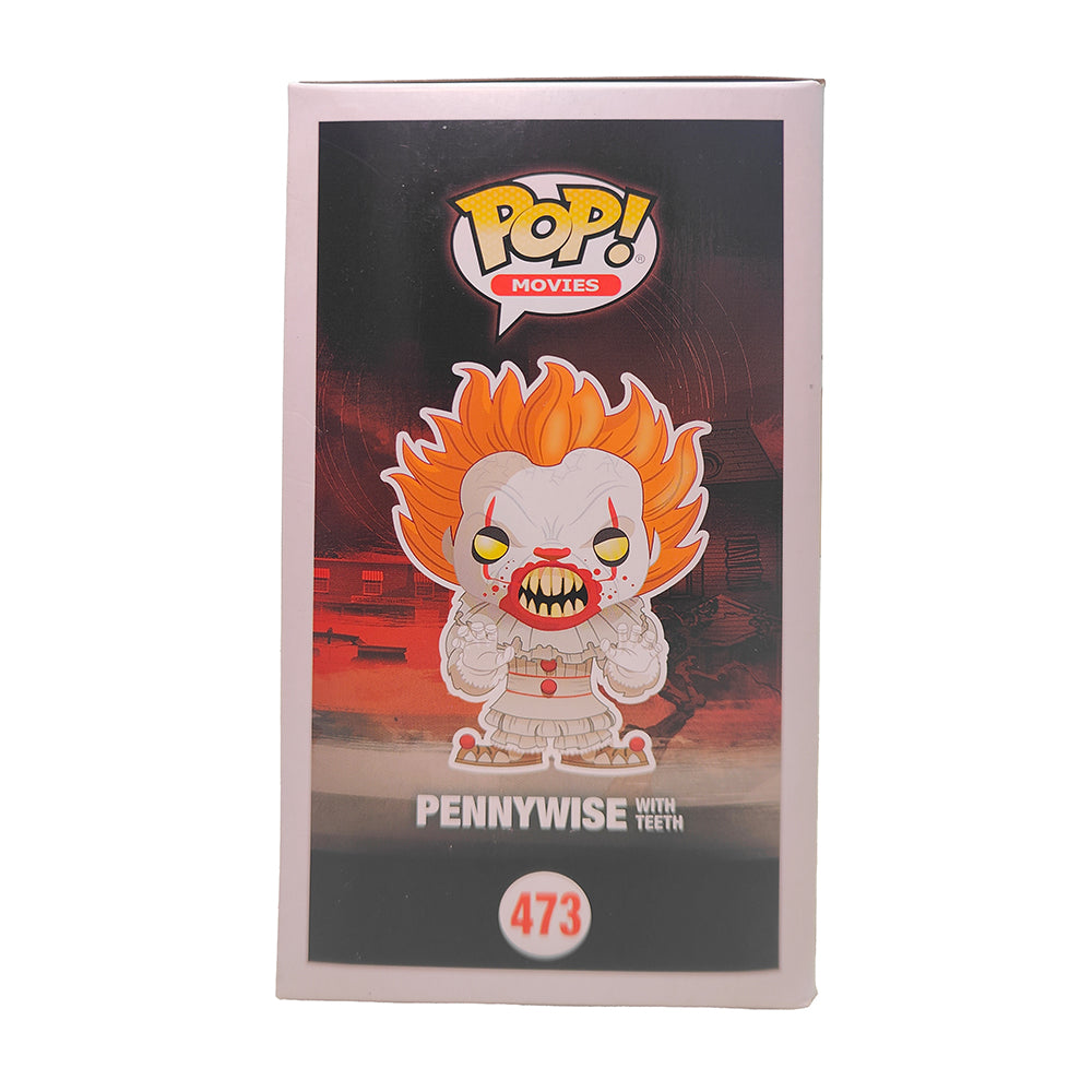 Funko POP Movies IT Pennywise With Teeth #473 Vinyl Figure 2017 – IT, Funko, 9.5 cm, 2017, pre-owned collector piece, Uncanny Collectibles Dublin Ireland