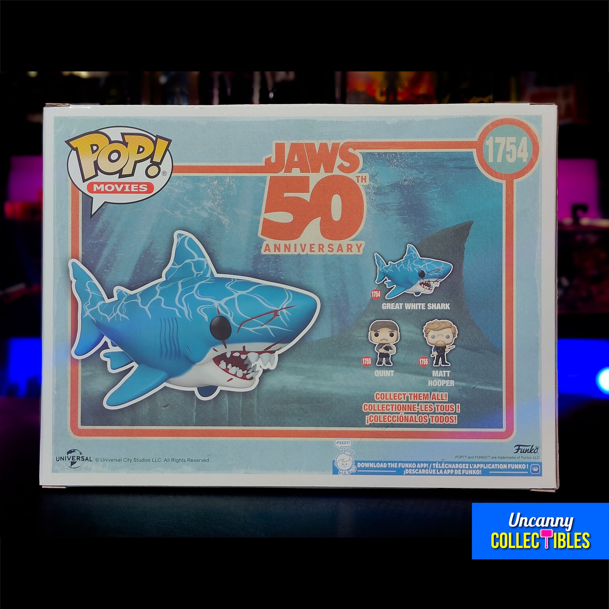 Buy Funko POP Movies Jaws 50th Anniversary Great White Shark #1754 Vinyl Figure 15cm online at Uncanny Collectibles - Fast Delivery from Ireland