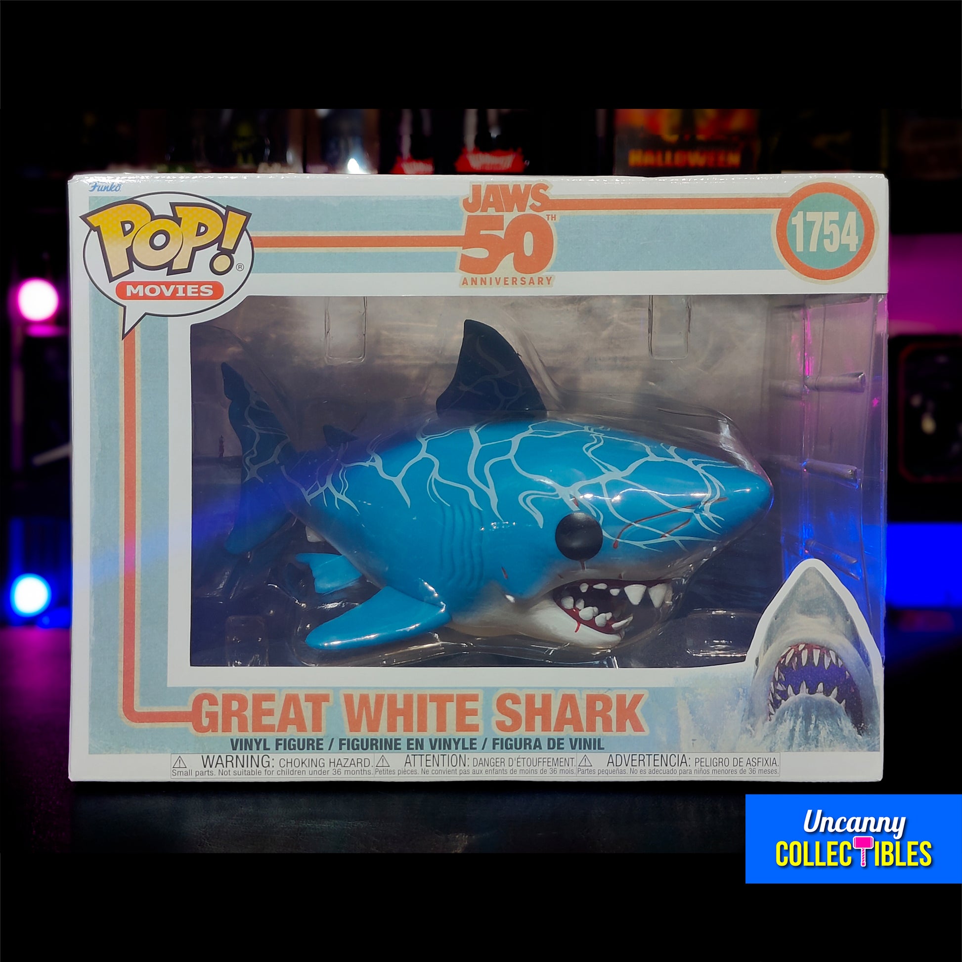 Buy Funko POP Movies Jaws 50th Anniversary Great White Shark #1754 Vinyl Figure 15cm online at Uncanny Collectibles - Fast Delivery from Ireland
