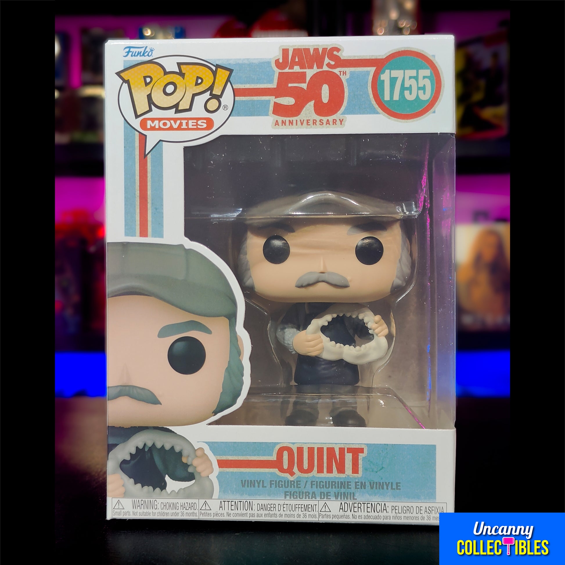Funko POP Movies Jaws 50th Anniversary Quint #1755 Vinyl Figure