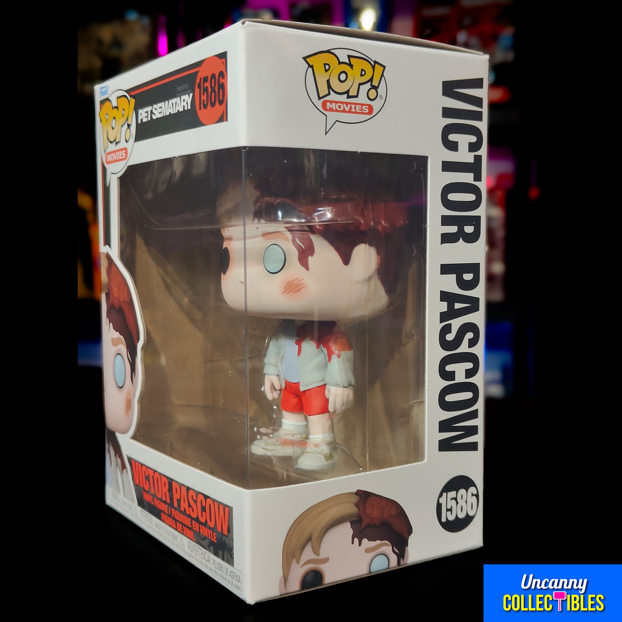 Funko POP Movies Pet Sematary Victor Pascow #1586 Vinyl Figure 9.5cm – Horror, Funko, 9.5 cm, 2024, brand new collector item, Uncanny Collectibles Dublin Ireland