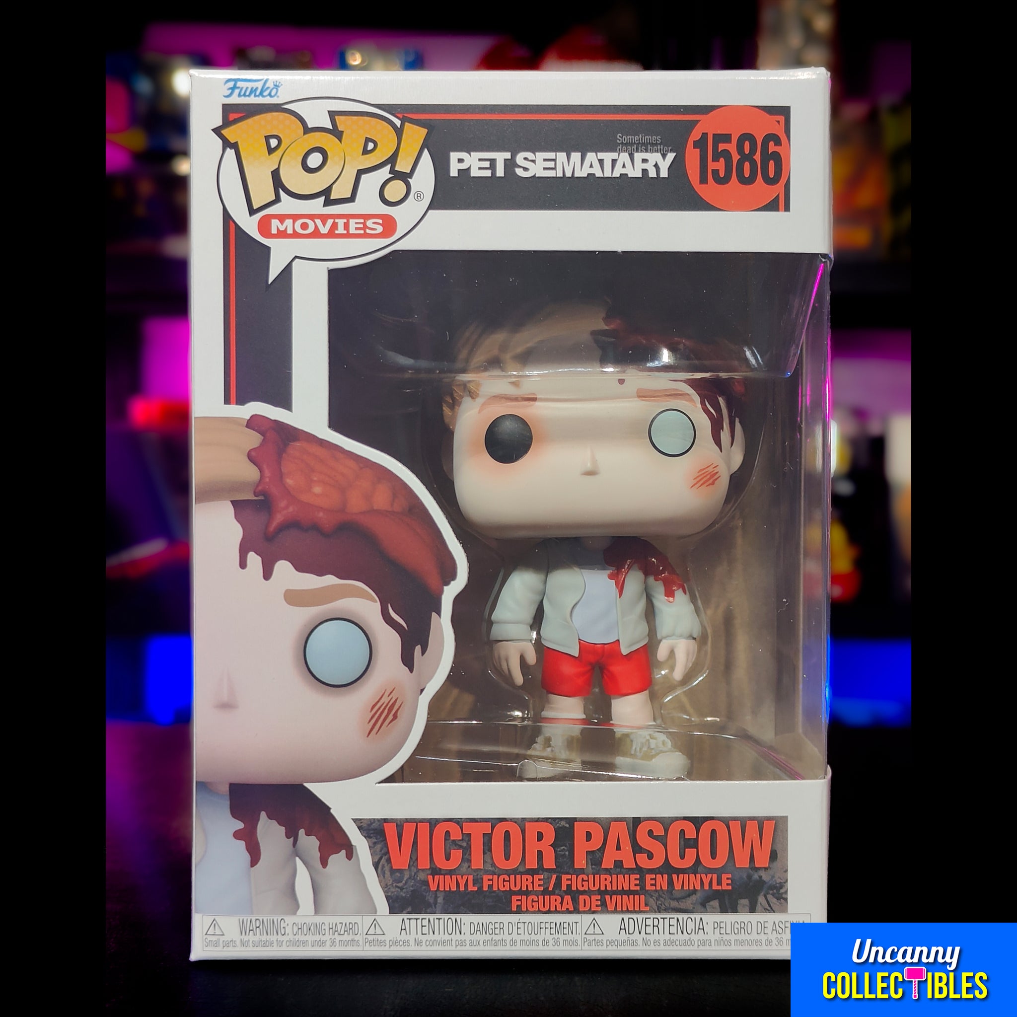 Funko POP Movies Pet Sematary Victor Pascow #1586 Vinyl Figure 9.5cm – Horror, Funko, 9.5 cm, 2024, brand new collector item, Uncanny Collectibles Dublin Ireland
