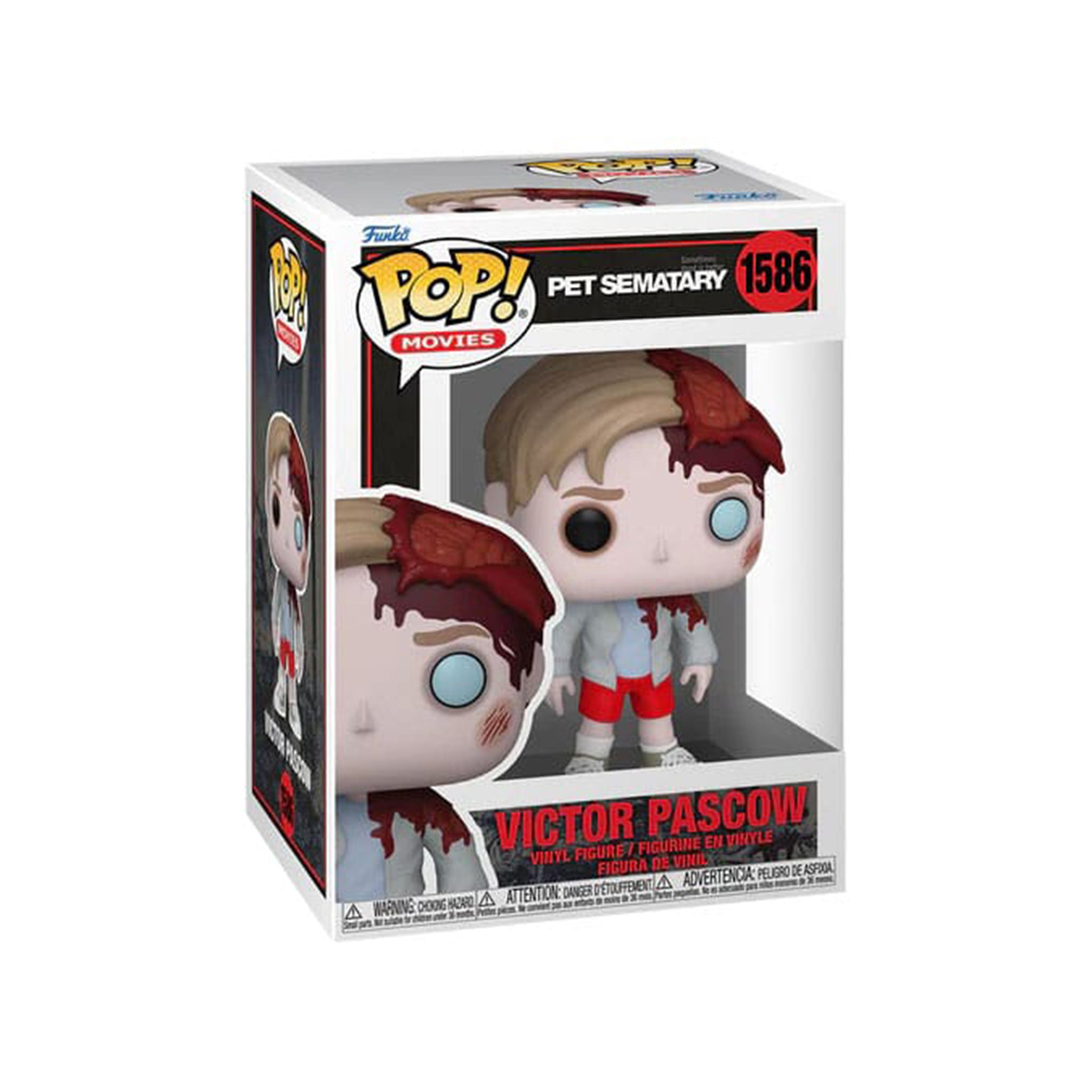 Funko POP Movies Pet Sematary Victor Pascow #1586 Vinyl Figure 9.5cm – Horror, Funko, 9.5 cm, 2024, brand new collector item, Uncanny Collectibles Dublin Ireland