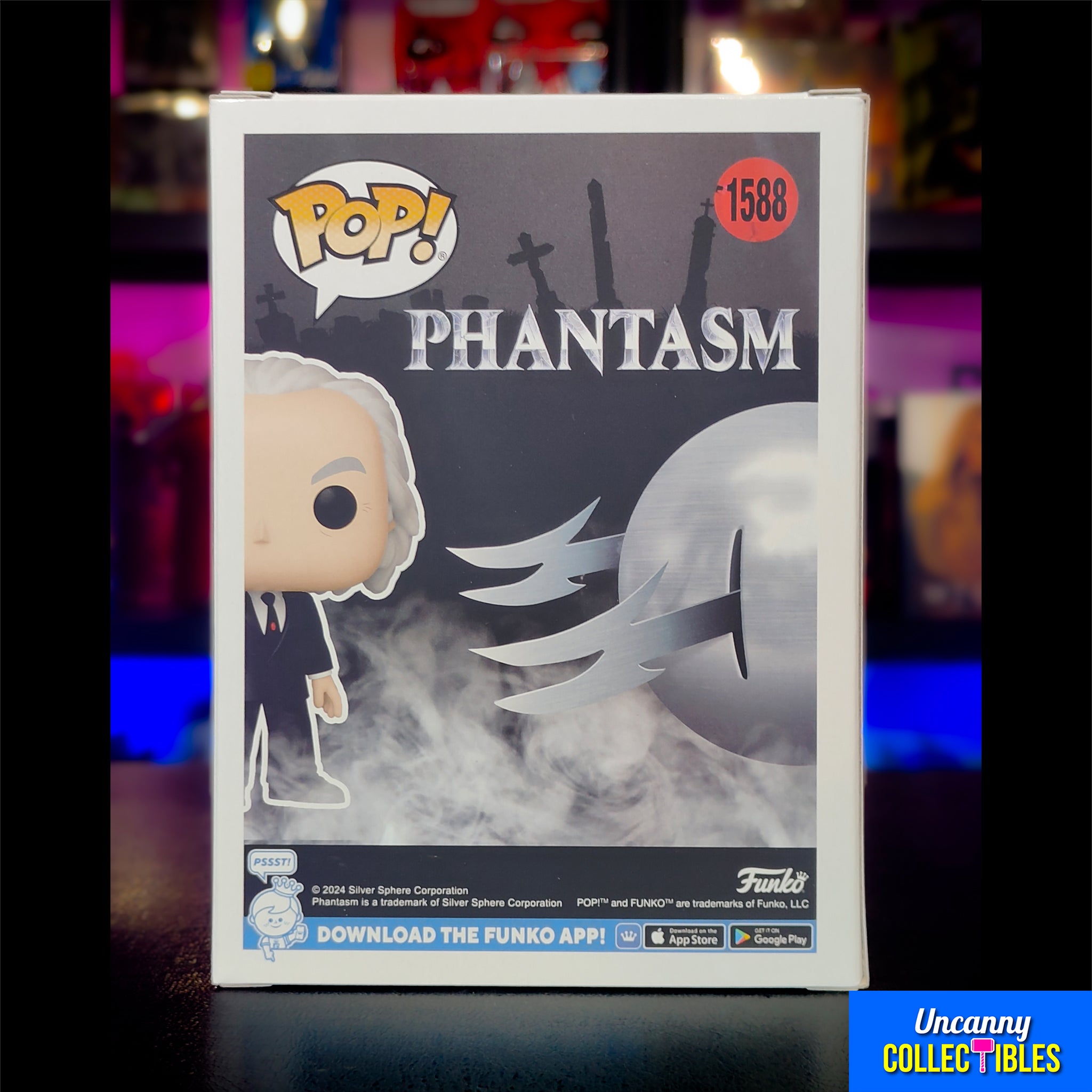 Funko POP Movies Phantasm Tall Man #1588 Vinyl Figure 9.5cm – Horror, Funko, 9.5 cm, 2024, brand new collector item, Uncanny Collectibles Dublin Ireland