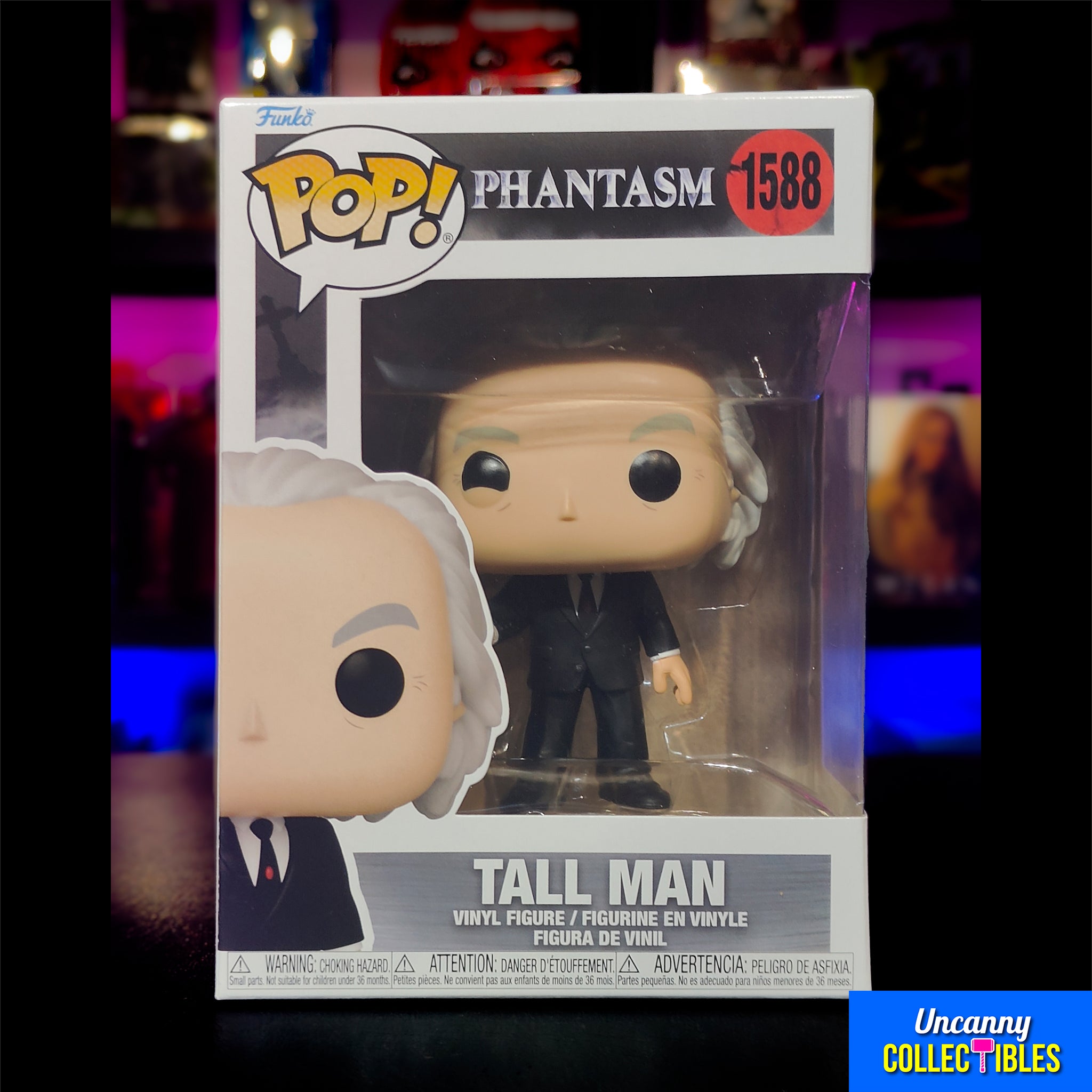 Funko POP Movies Phantasm Tall Man #1588 Vinyl Figure 9.5cm – Horror, Funko, 9.5 cm, 2024, brand new collector item, Uncanny Collectibles Dublin Ireland