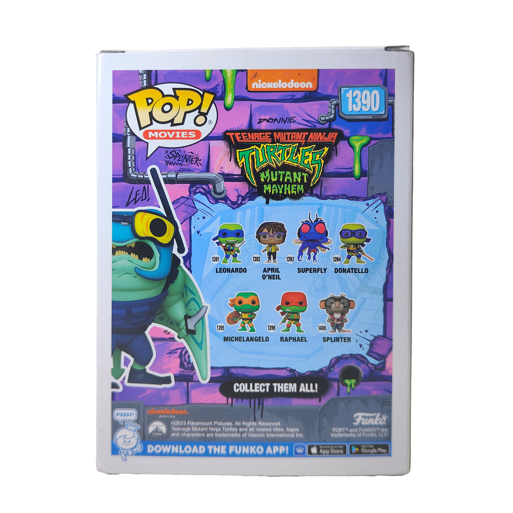 Funko POP Movies Ray Fillet TMNT Turtles Mutant Mayhem #1390 Vinyl Figure 10cm 2023 – Power Rangers, Funko, 15 cm, 2023, pre-owned collector piece, Uncanny Collectibles Dublin Ireland