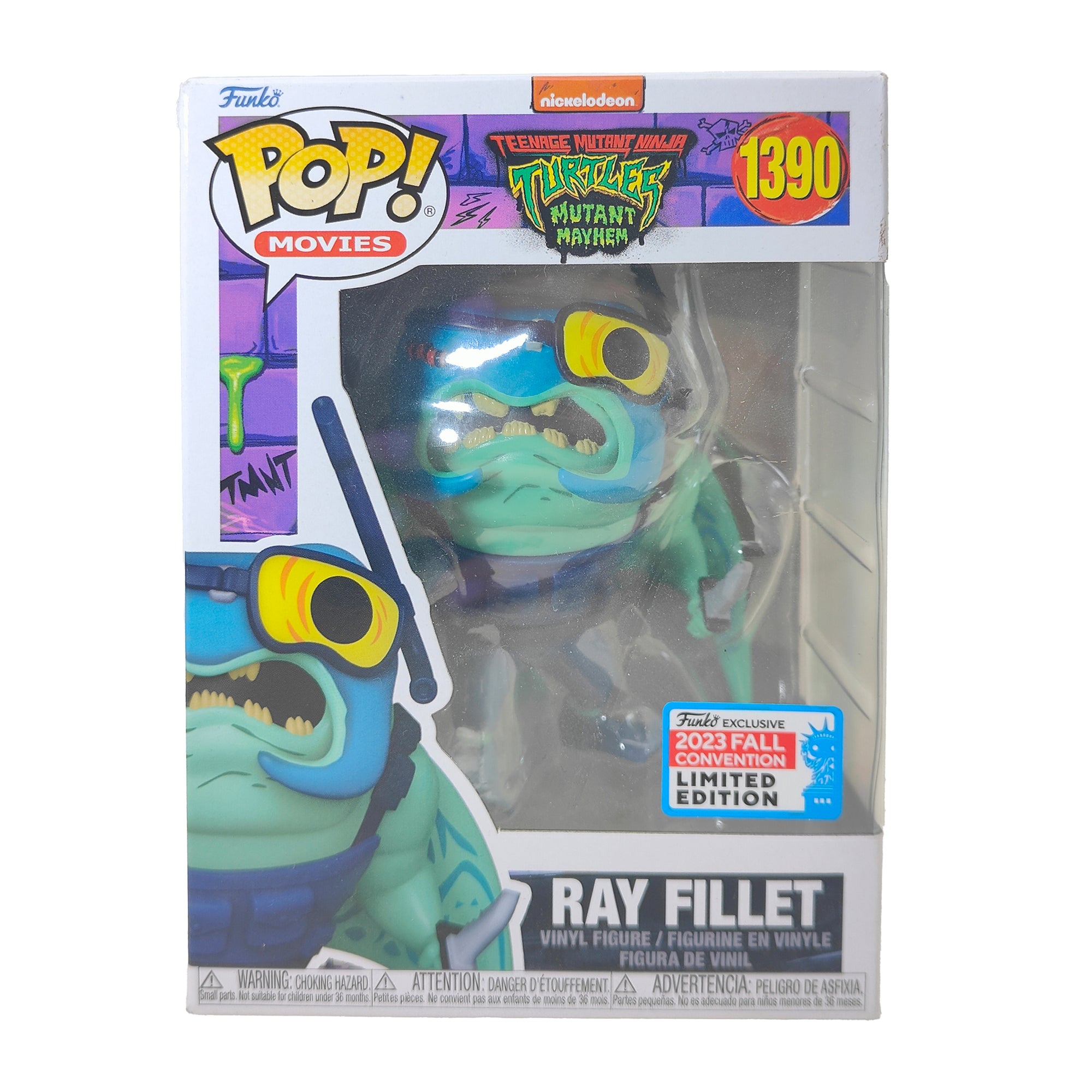 Funko POP Movies Ray Fillet TMNT Turtles Mutant Mayhem #1390 Vinyl Figure 10cm 2023