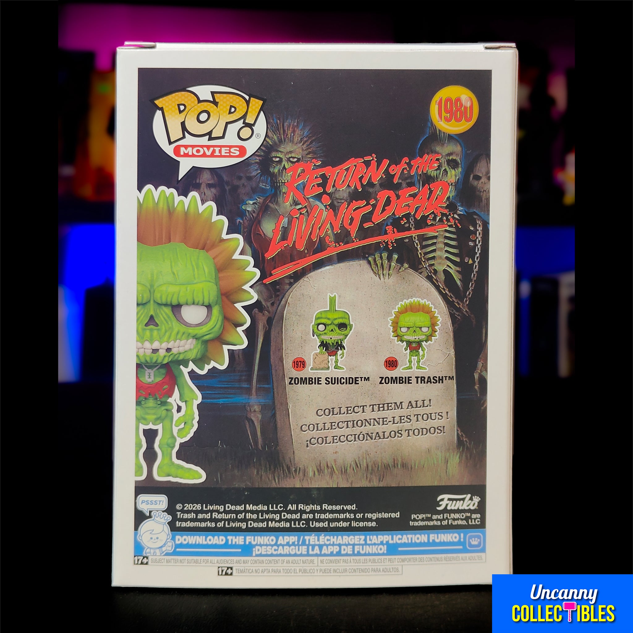 Funko POP Movies Return of the Living Dead Zombie Trash 1980 Vinyl Figure – photo 4 of 6