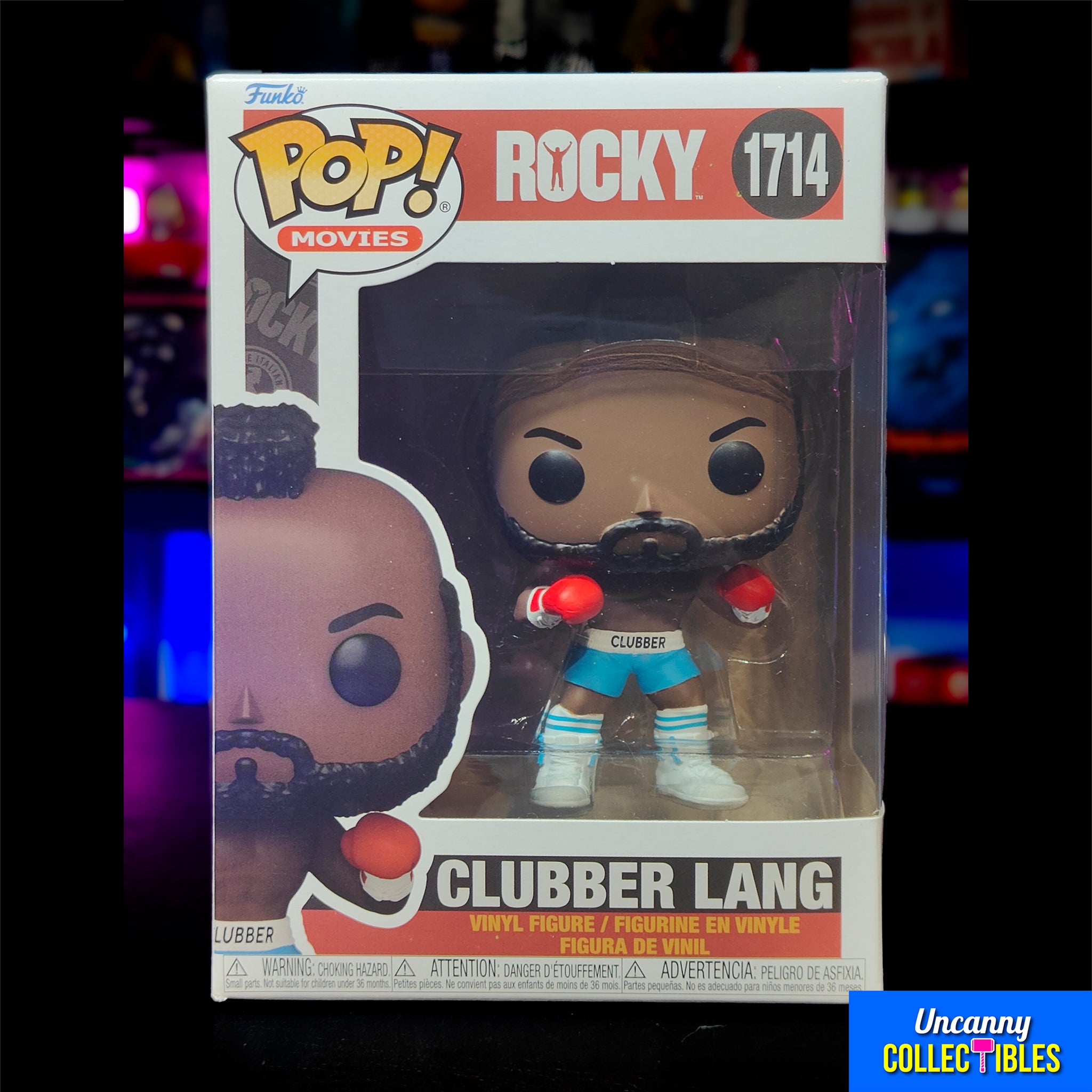 Funko POP Movies Rocky Clubber Lang #1714 Vinyl Figure – Rocky, Funko, 9.5 cm, 2024, brand new collector item, Uncanny Collectibles Dublin Ireland