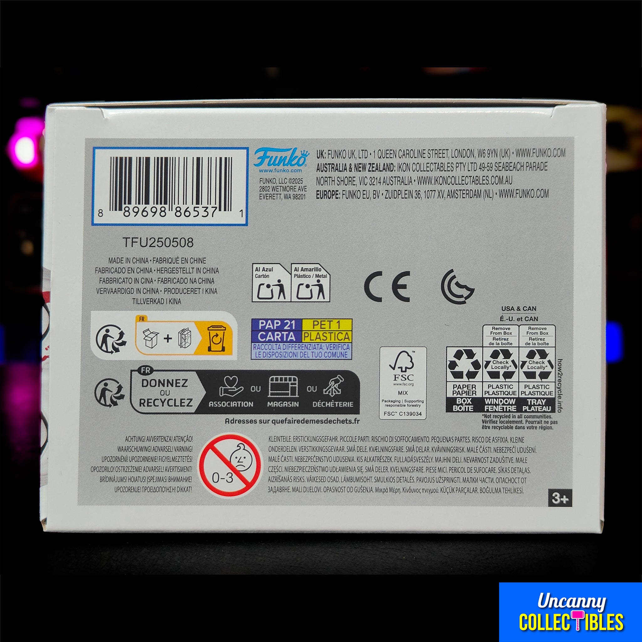 Funko POP Movies Terrifier Art The Clown #1796 Vinyl Figure 2025 – Terrifier, Funko, 9.5 cm, 2025, brand new collector item, Uncanny Collectibles Dublin Ireland