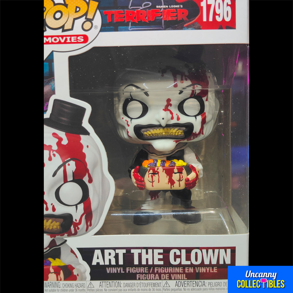 Funko POP Movies Terrifier Art The Clown #1796 Vinyl Figure 2025 – Terrifier, Funko, 9.5 cm, 2025, brand new collector item, Uncanny Collectibles Dublin Ireland