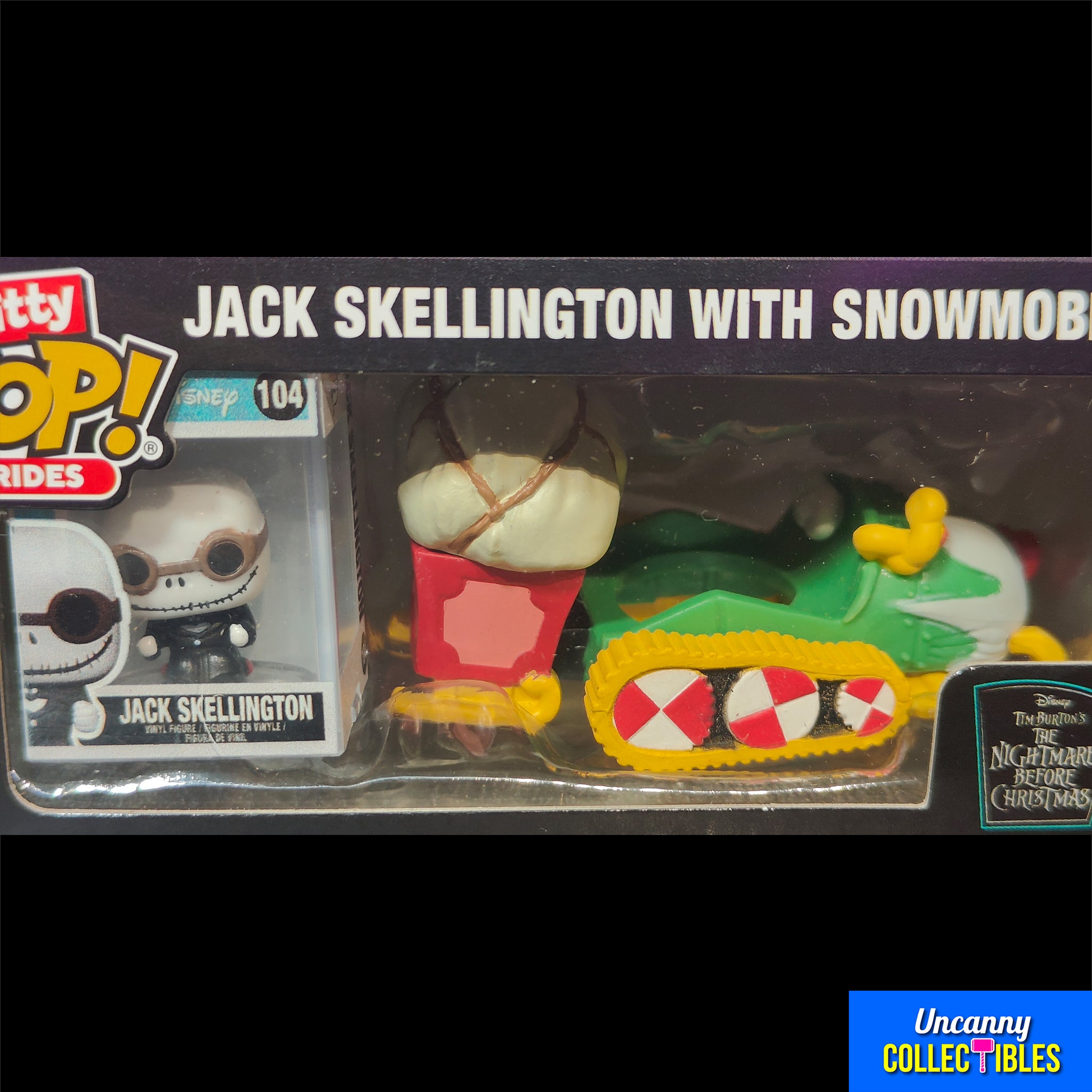Funko POP Nightmare before Christmas Jack Skellington With Snowmobile Bitty POP Ride 2.5cm – Nightmare Before Christmas, Funko, 2.5 cm, 2024, brand new collector item, Uncanny Collectibles Dublin Ireland