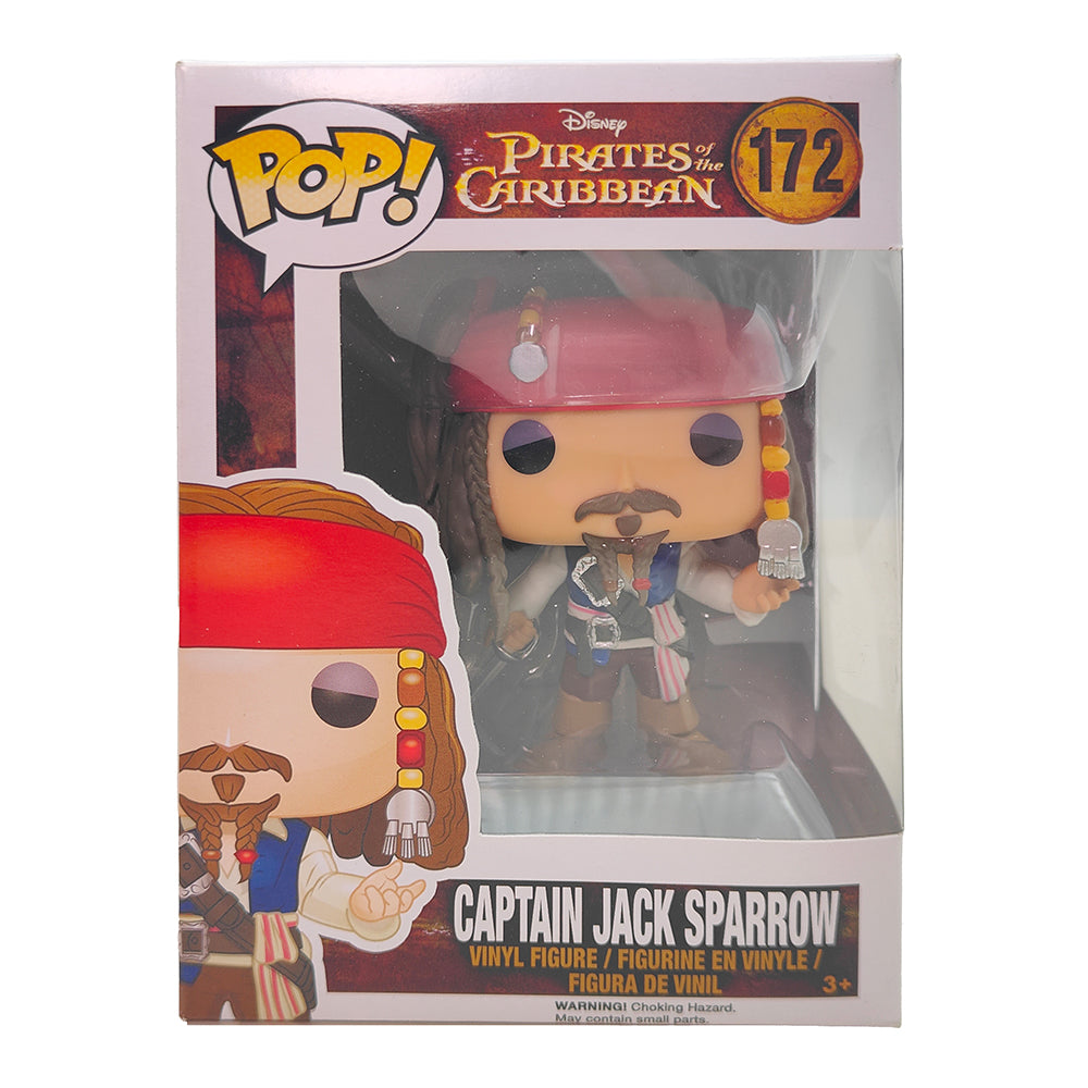 Funko POP Pirates Of The Caribbean Captain Jack Sparrow #172 Vinyl Figure 2016 – Movie Icons & Heroes, Funko, 9.5 cm, 2016, pre-owned collector piece, Uncanny Collectibles Dublin Ireland