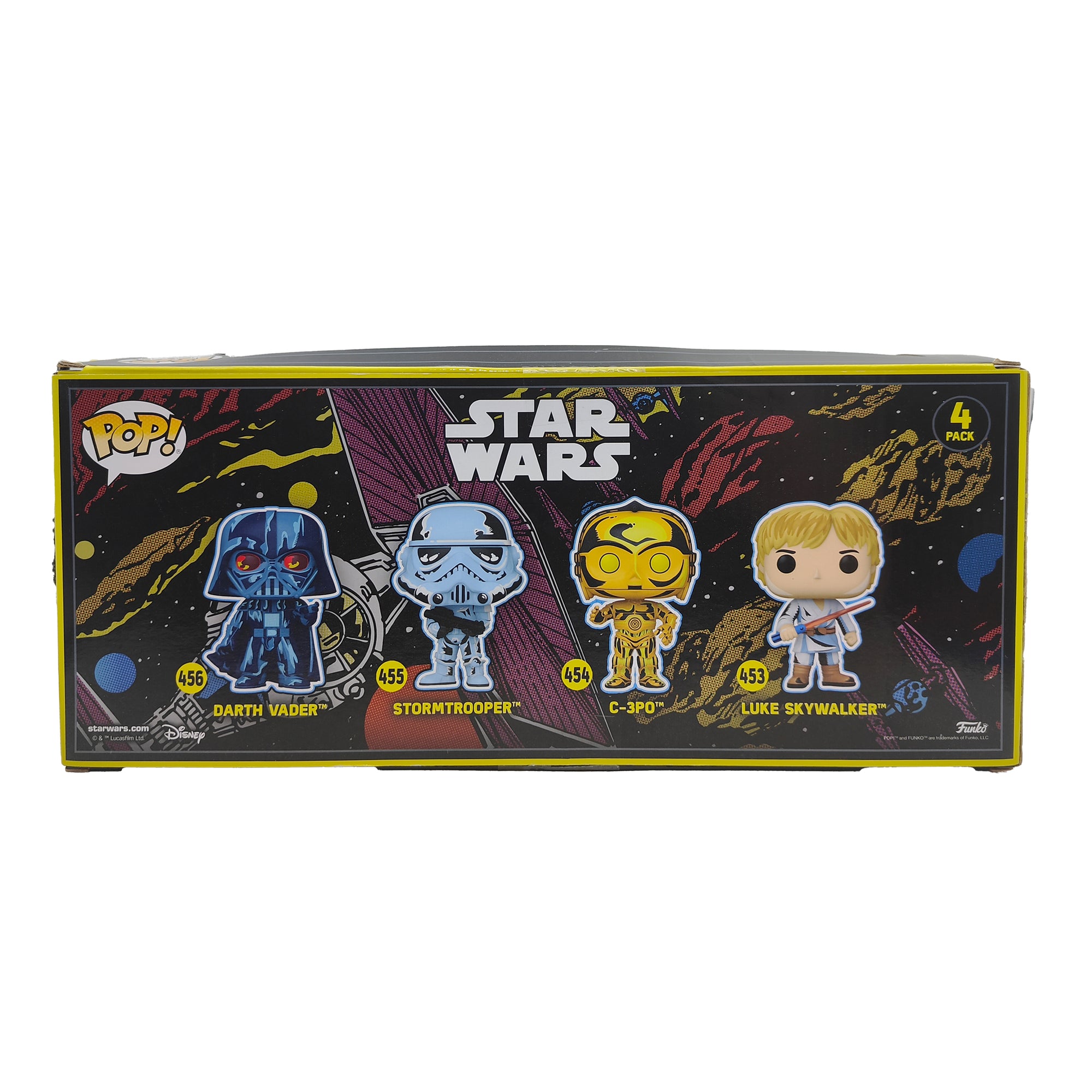 Funko POP Star Wars 4 Pack Darth Vader Stormtrooper C-3PO Luke Skywalker 2022