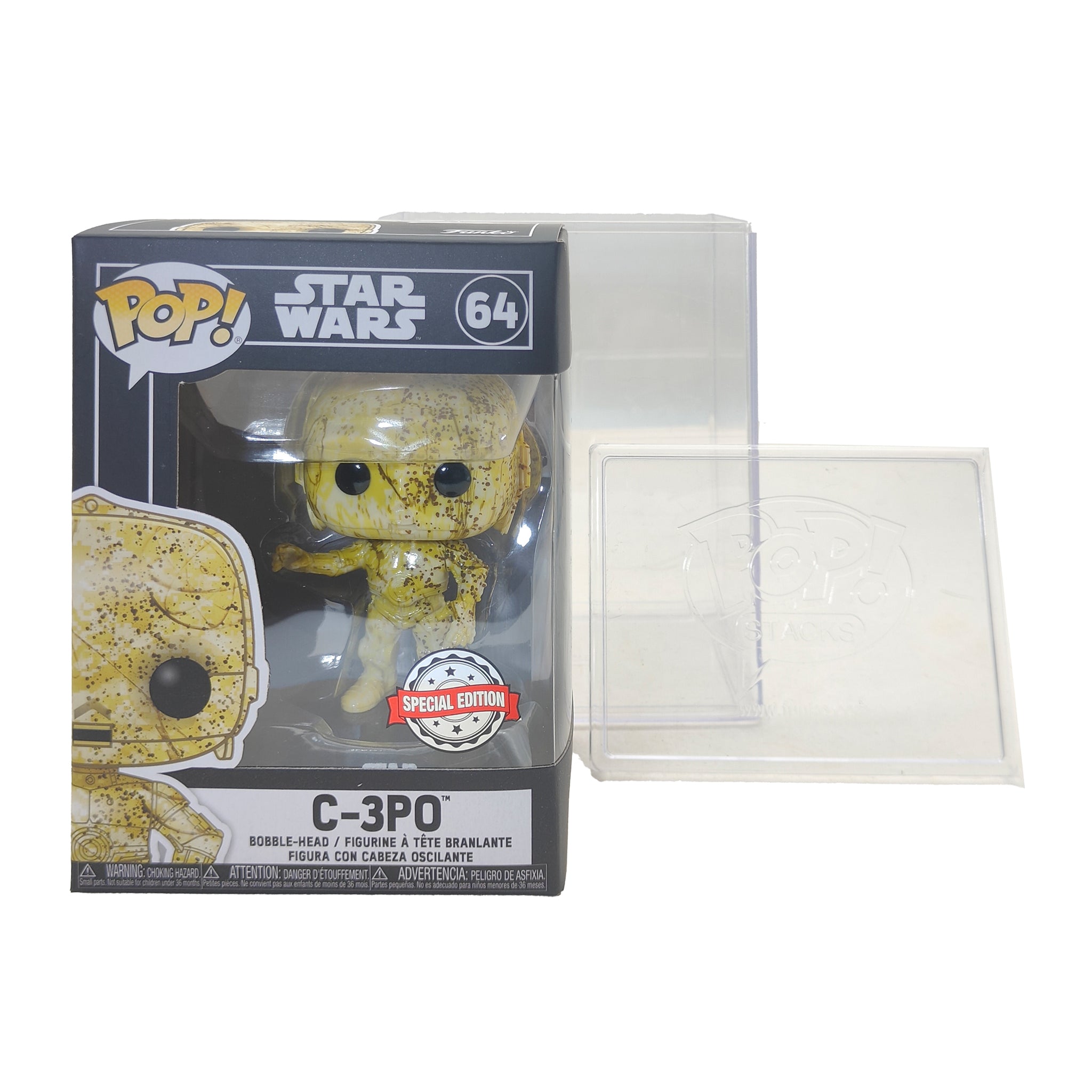 Funko POP Star Wars Art Series C-3PO #64 Vinyl Figure 2019 – Buffy the Vampire Slayer, Funko, 9.5 cm, 2019, pre-owned collector piece, Uncanny Collectibles Dublin Ireland