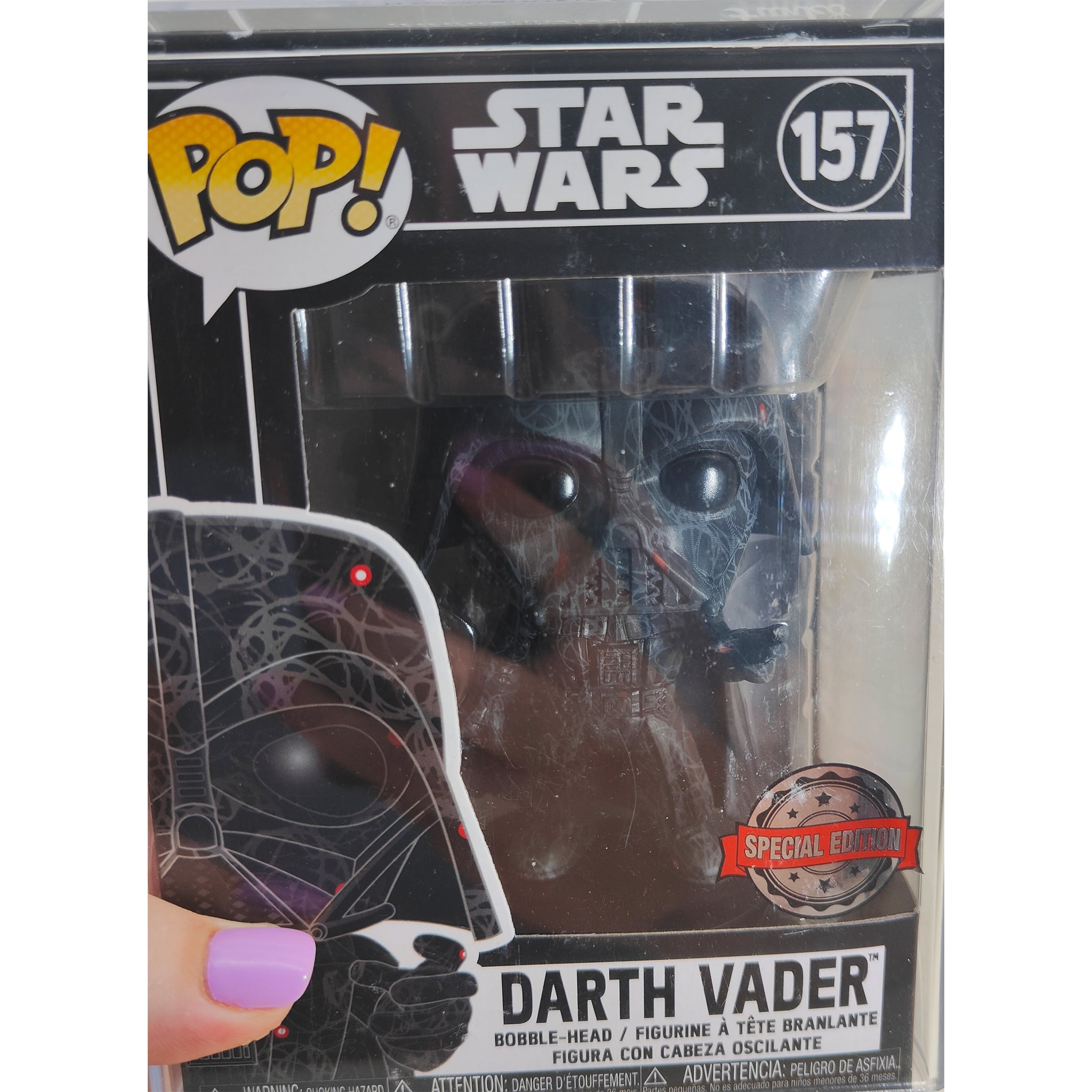 Funko POP Star Wars Art Series Darth Vader #157 Vinyl Figure 2019 – Buffy the Vampire Slayer, Funko, 9.5 cm, 2019, pre-owned collector piece, Uncanny Collectibles Dublin Ireland