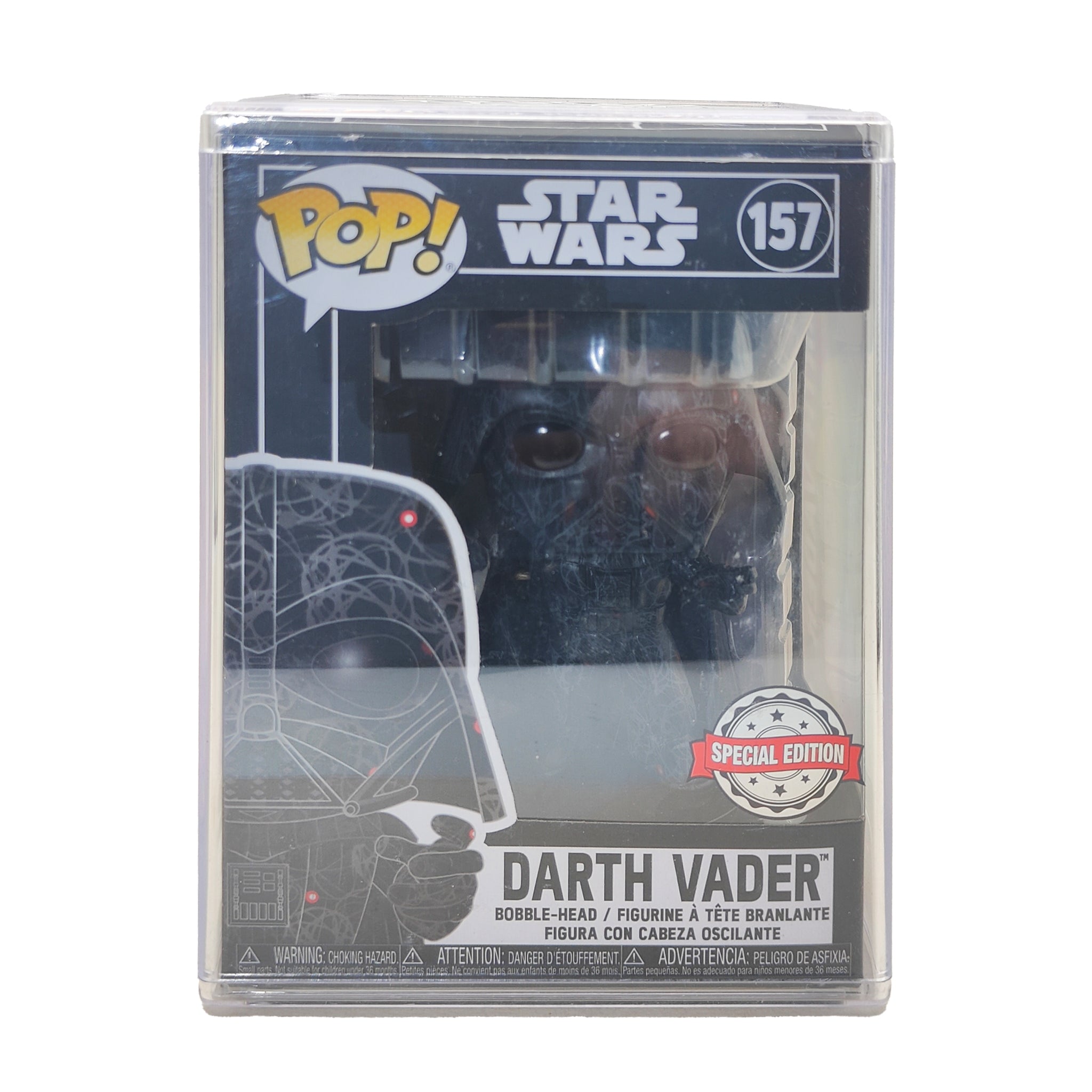 Funko POP Star Wars Art Series Darth Vader #157 Vinyl Figure 2019 – Buffy the Vampire Slayer, Funko, 9.5 cm, 2019, pre-owned collector piece, Uncanny Collectibles Dublin Ireland