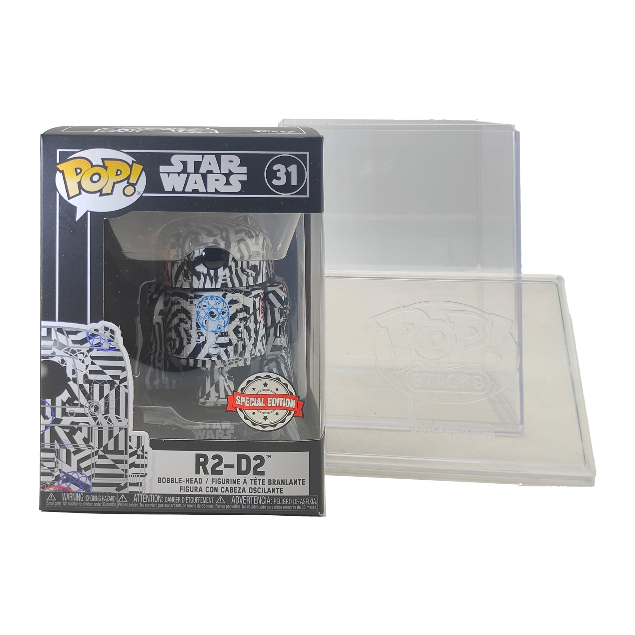 Funko POP Star Wars Art Series R2-D2 #31 Vinyl Figure 2019 – Star Wars, Funko, 9.5 cm, 2019, pre-owned collector piece, Uncanny Collectibles Dublin Ireland