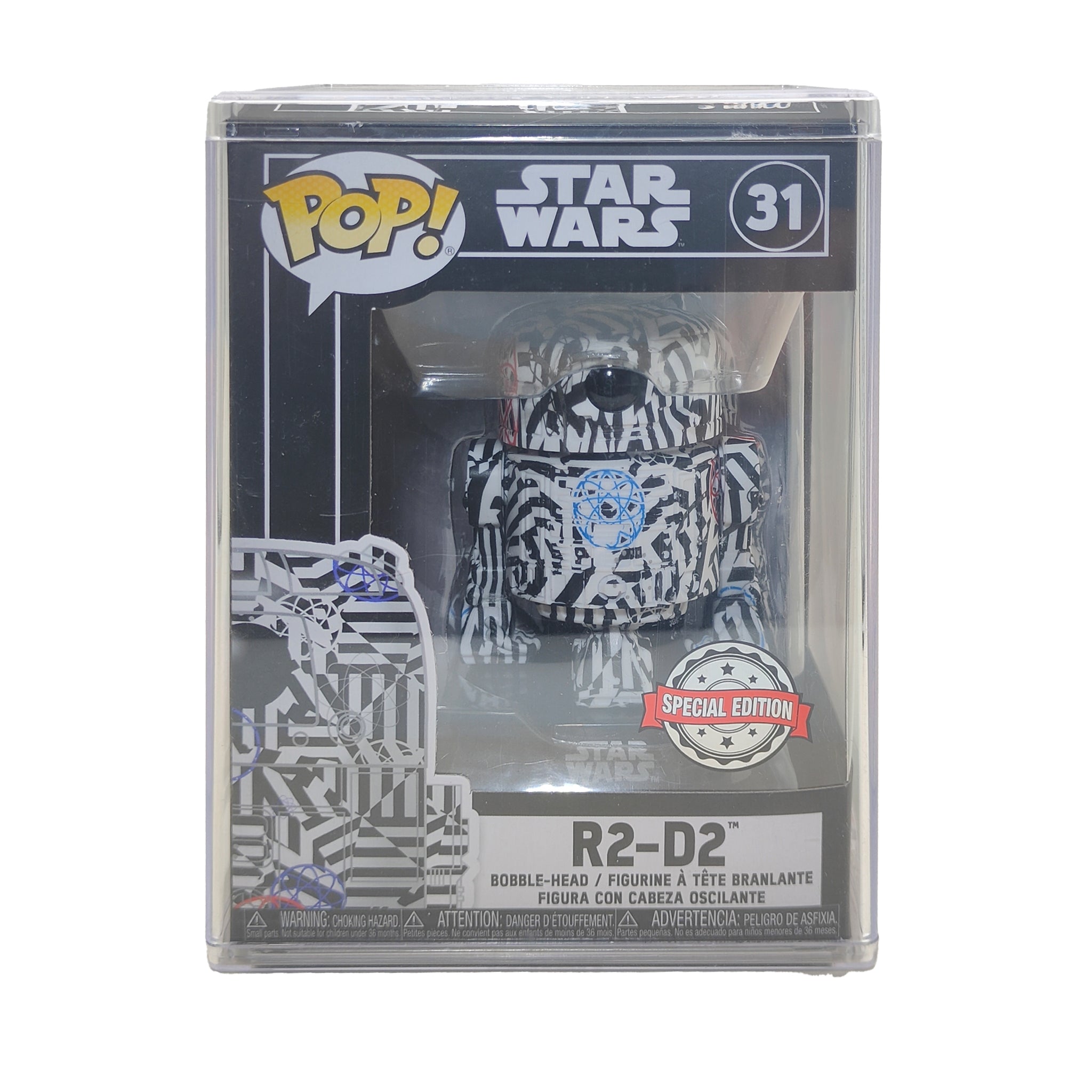 Funko POP Star Wars Art Series R2-D2 #31 Vinyl Figure 2019 – Star Wars, Funko, 9.5 cm, 2019, pre-owned collector piece, Uncanny Collectibles Dublin Ireland