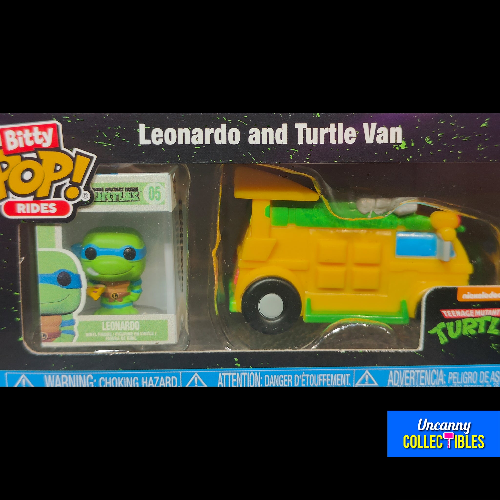 Funko POP Teenage Mutant Ninja Turtles Leonardo With Van Bitty POP Ride 2.5cm – Teenage Mutant Ninja Turtles, Funko, 2.5 cm, 2024, brand new collector item, Uncanny Collectibles Dublin Ireland