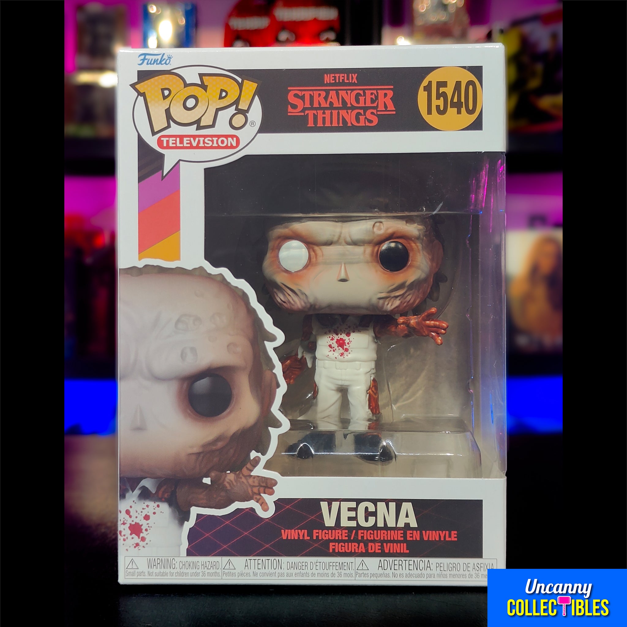 Funko POP Television Stranger Things Vecna #1540 Vinyl Figure 9.5cm – TV Icons & Heroes, Funko, 9.5 cm, 2024, brand new collector item, Uncanny Collectibles Dublin Ireland