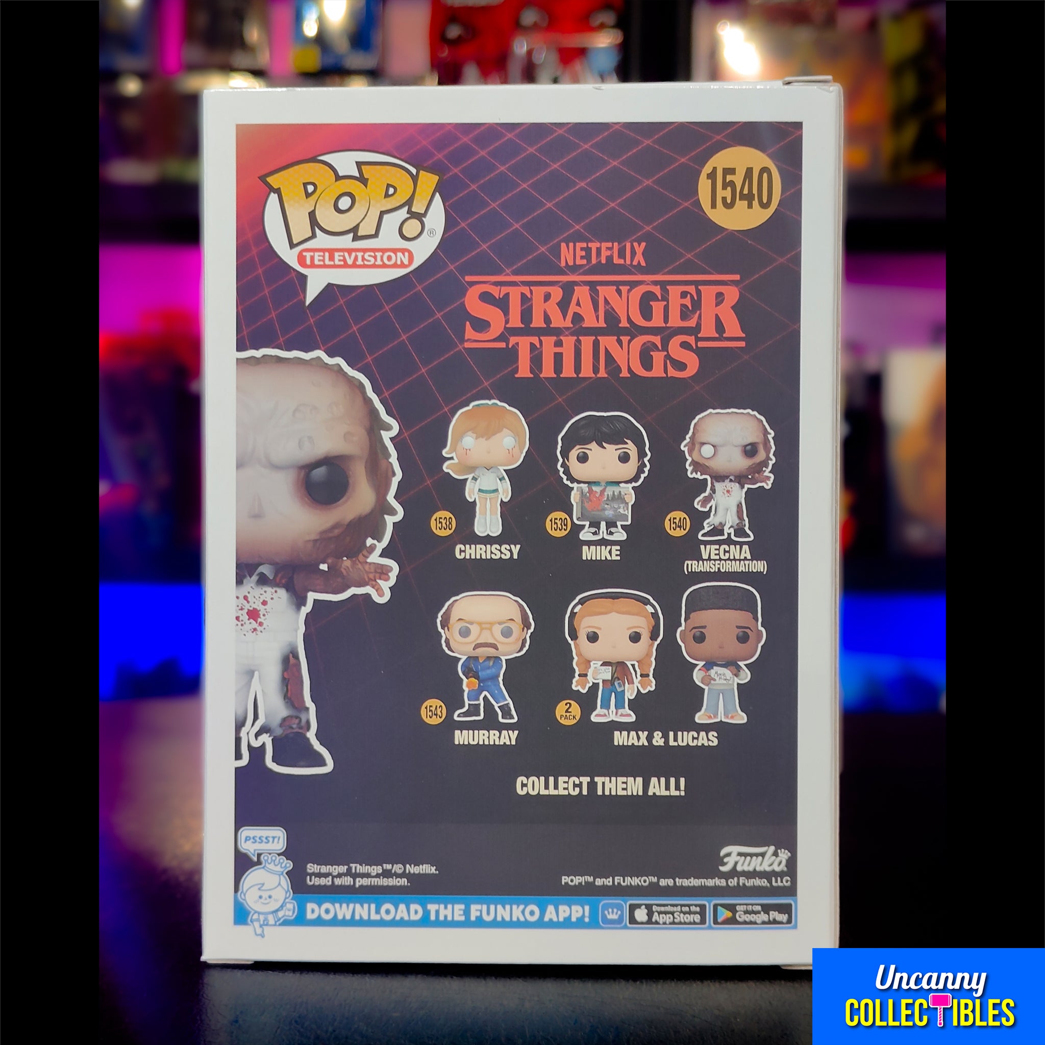 Funko POP Television Stranger Things Vecna #1540 Vinyl Figure 9.5cm – TV Icons & Heroes, Funko, 9.5 cm, 2024, brand new collector item, Uncanny Collectibles Dublin Ireland