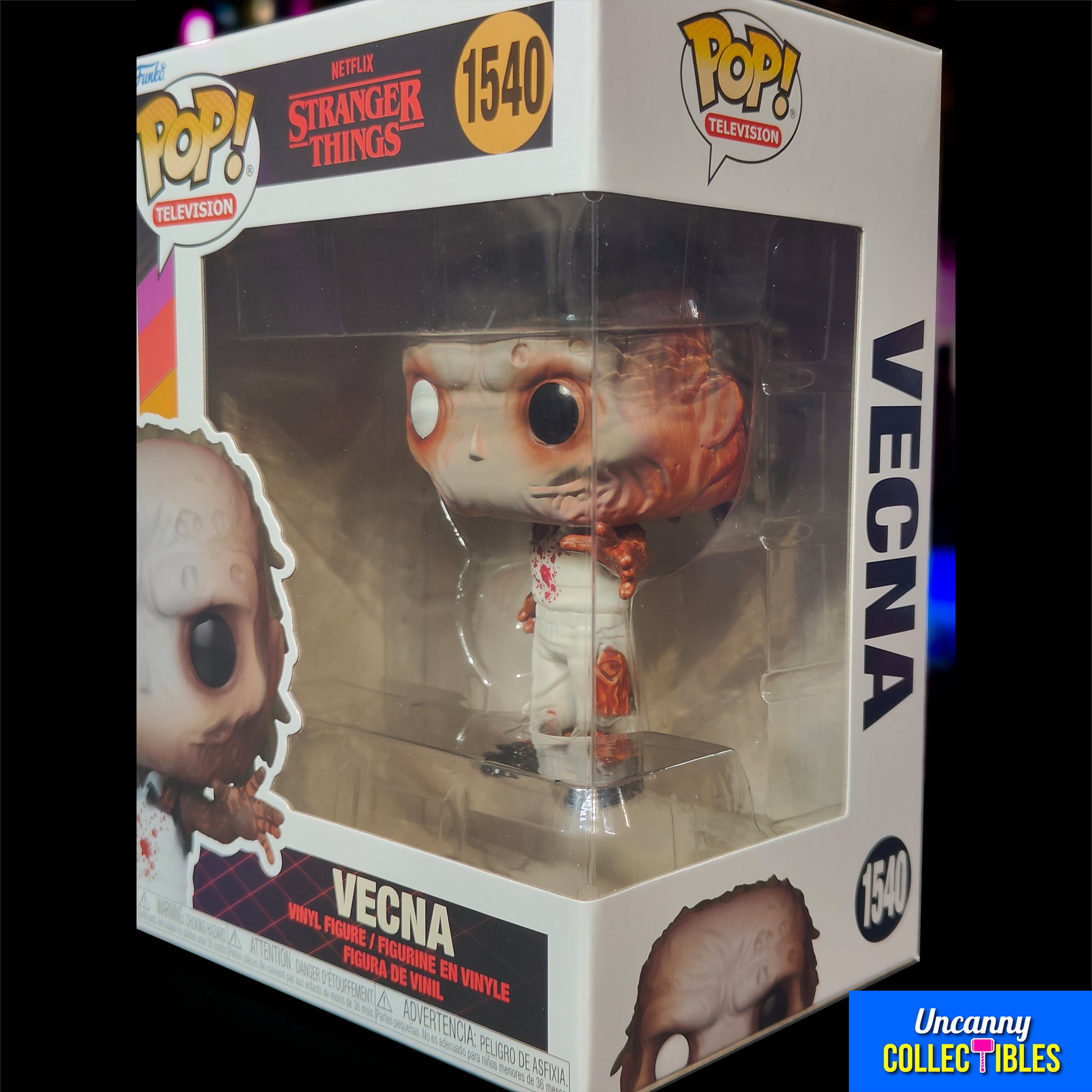 Funko POP Television Stranger Things Vecna #1540 Vinyl Figure 9.5cm – TV Icons & Heroes, Funko, 9.5 cm, 2024, brand new collector item, Uncanny Collectibles Dublin Ireland