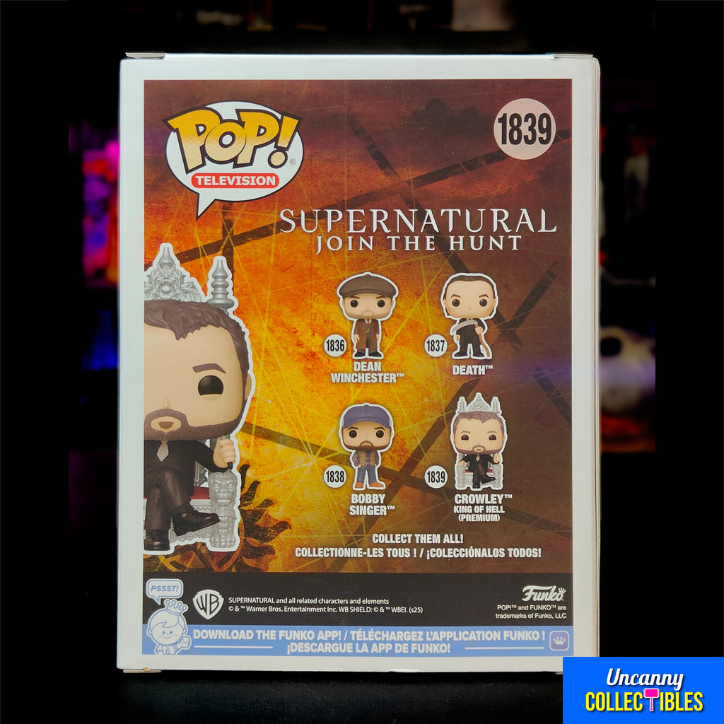 Supernatural Crowley King of Hell Funko Pop 1839 Vinyl Figure - photo 4 of 6