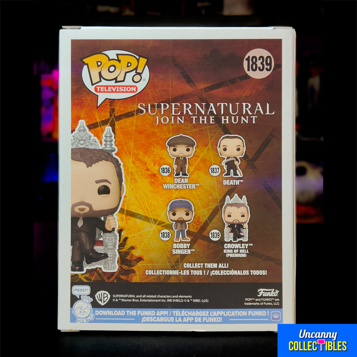Supernatural Crowley King of Hell Funko Pop 1839 Vinyl Figure - photo 4 of 6