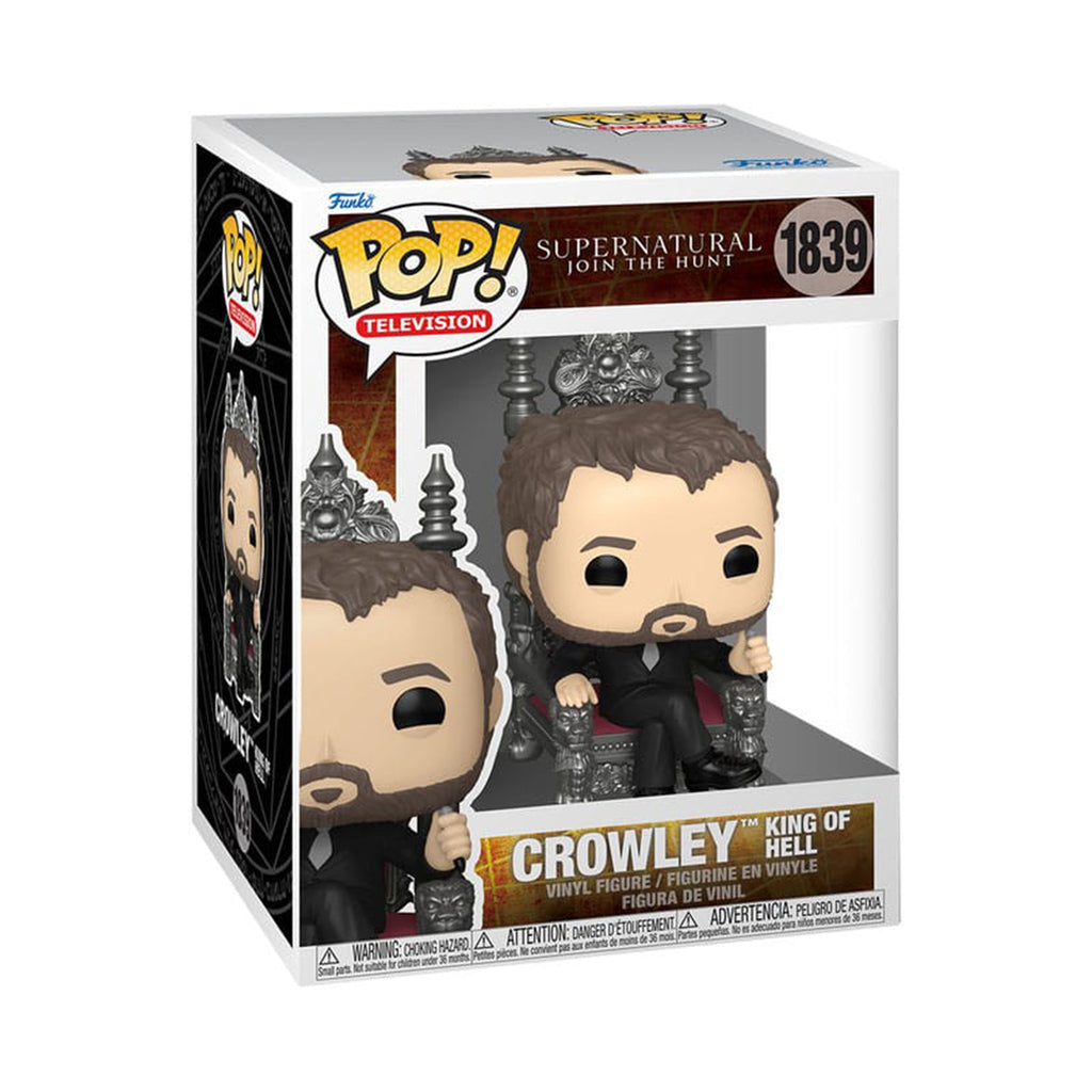 Funko POP Television Supernatural Crowley King Of Hell #1839 Vinyl Figure – TV Icons & Heroes, Funko, 9.5 cm, brand new collector item, Uncanny Collectibles Dublin Ireland