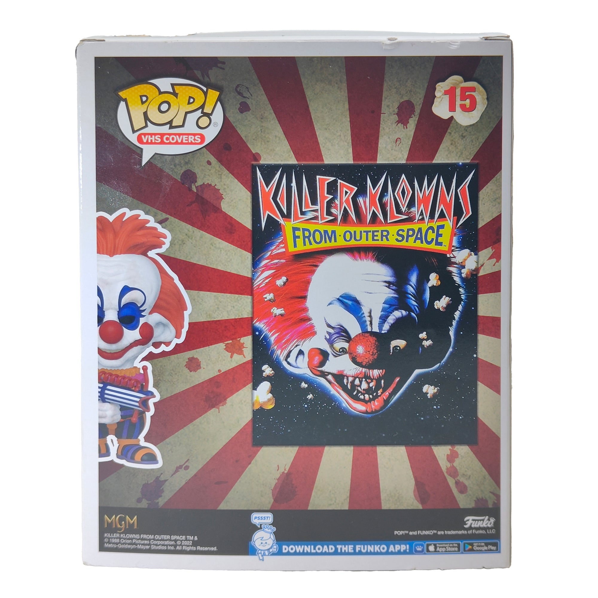 Funko POP VHS Covers Killer Klowns From Outer Space #15 Vinyl Figure 2022