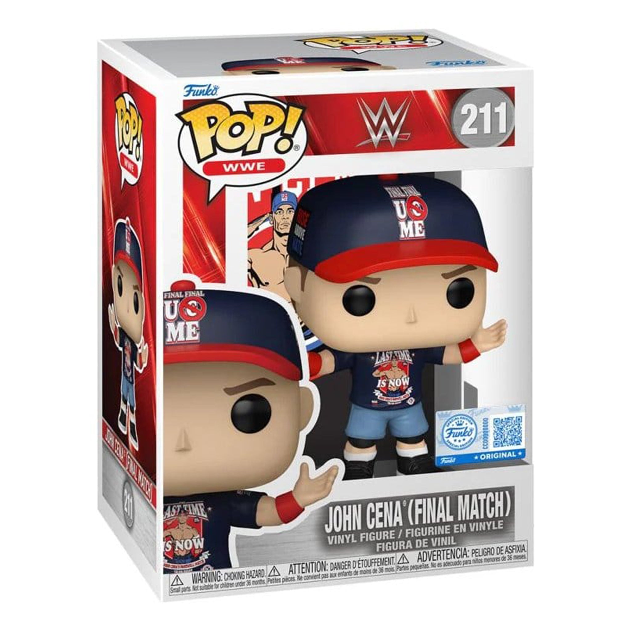 Funko Pop WWE John Cena Final Match 211 Vinyl Figure – WWE, Funko, 9 cm, brand new collector item, Uncanny Collectibles Dublin Ireland