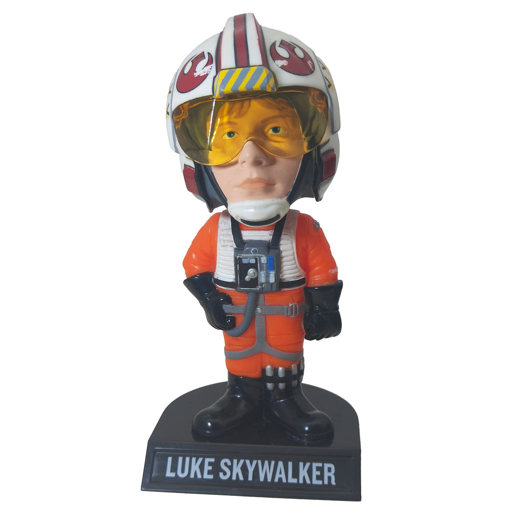 Funko Star Wars Luke Skywalker X Wing Pilot Wacky Wobbler Bobble Head 2008 – Star Wars, Funko, 16 cm, 2008, pre-owned collector piece, Uncanny Collectibles Dublin Ireland