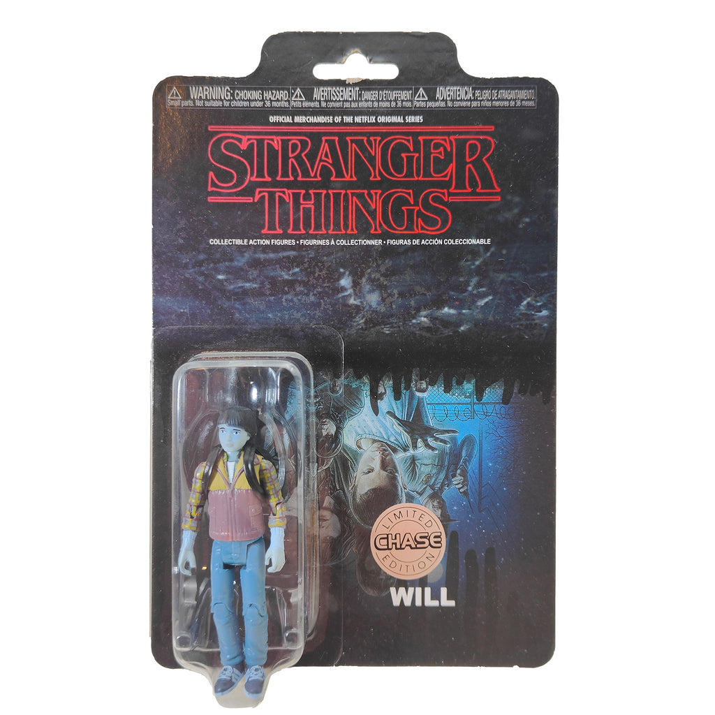 Funko Stranger Things ReAction Figures Chase Set of 3 Eleven Demogorgon & Will 2017 9.5cm – TV Icons & Heroes, Funko, 9.5 cm, 2017, pre-owned collector piece, Uncanny Collectibles Dublin Ireland