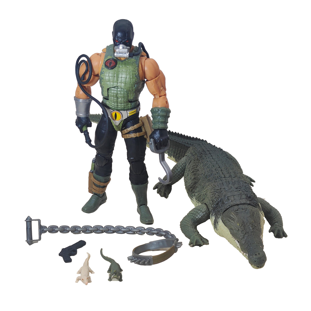 G.I. Joe Classified Series 38 Cobra Croc Master and Fiona Hasbro Action Figure 2022, 15cm, pre-owned