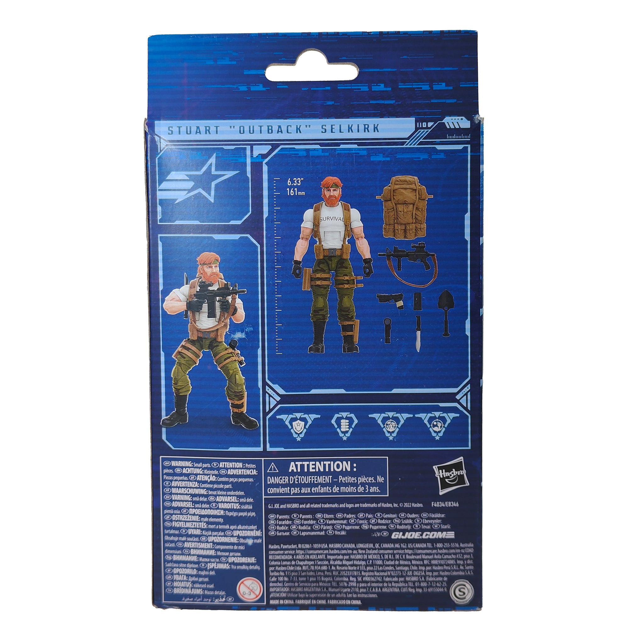 G.I. Joe Classified Series 63 Stuart Outback Selkirk Hasbro Action Figure 2023